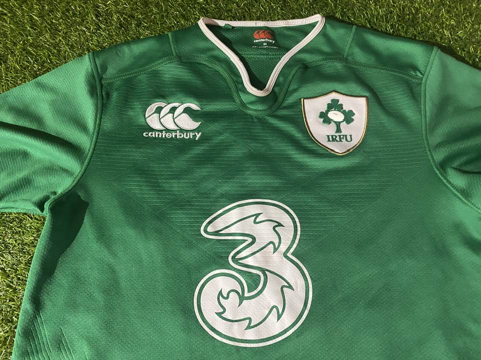 Ireland IRFU Eire Irish Rugby Union Football Medium Mans Home CCC Made Jersey
