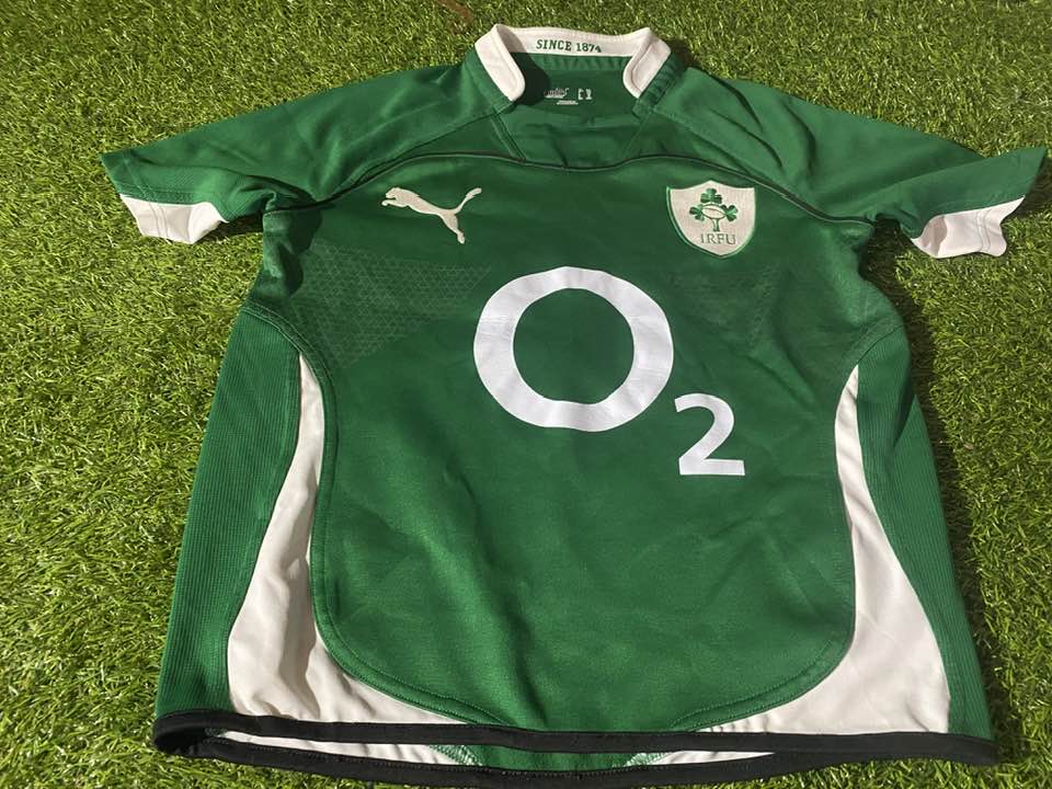 Ireland Eire Irish Rugby Union Youths / X Small Mans Puma Made Home Jersey