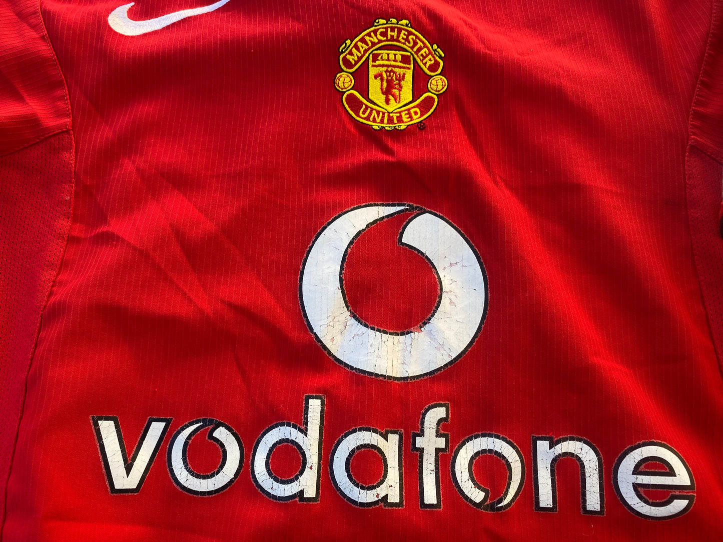 Manchester United England Football Small Mans Vintage 2005 Nike Ronaldo no7 Jersey