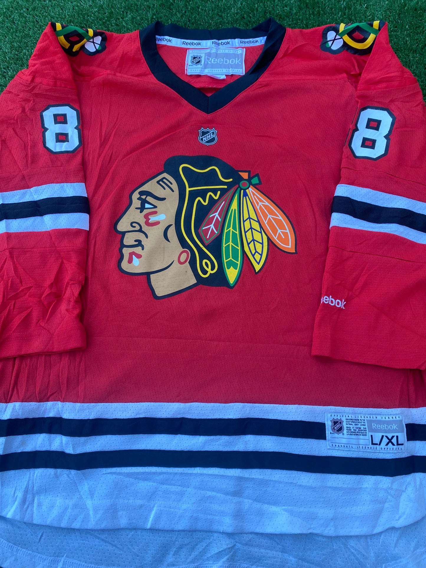 Chicago Blackhawks Ice Hockey NHL USA XL Extra Large Boys / XS Mans Kane no88 Reebok Jersey