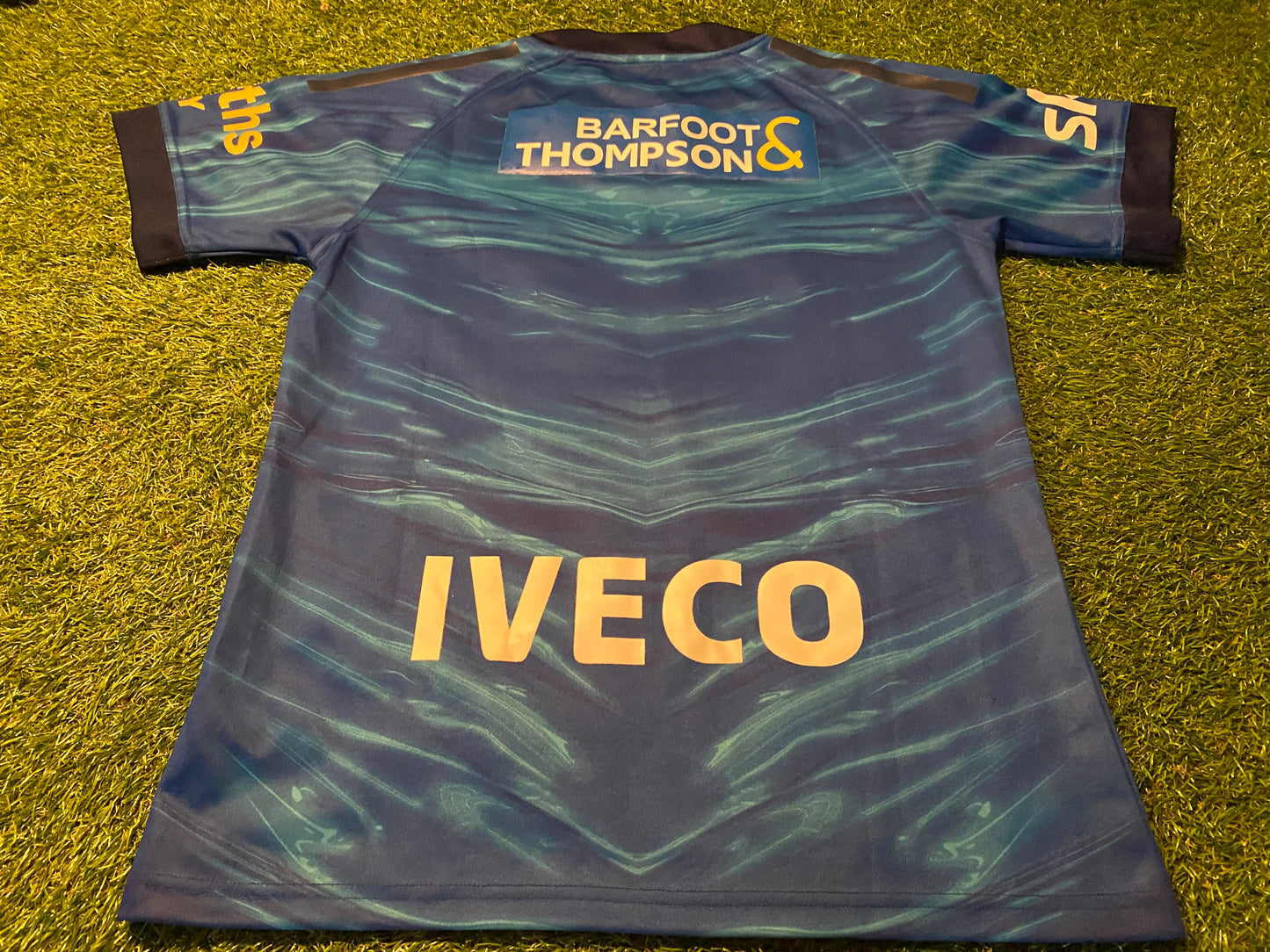 Auckland Blues New Zealand Rugby Union Small mans Adidas Made Home Jersey