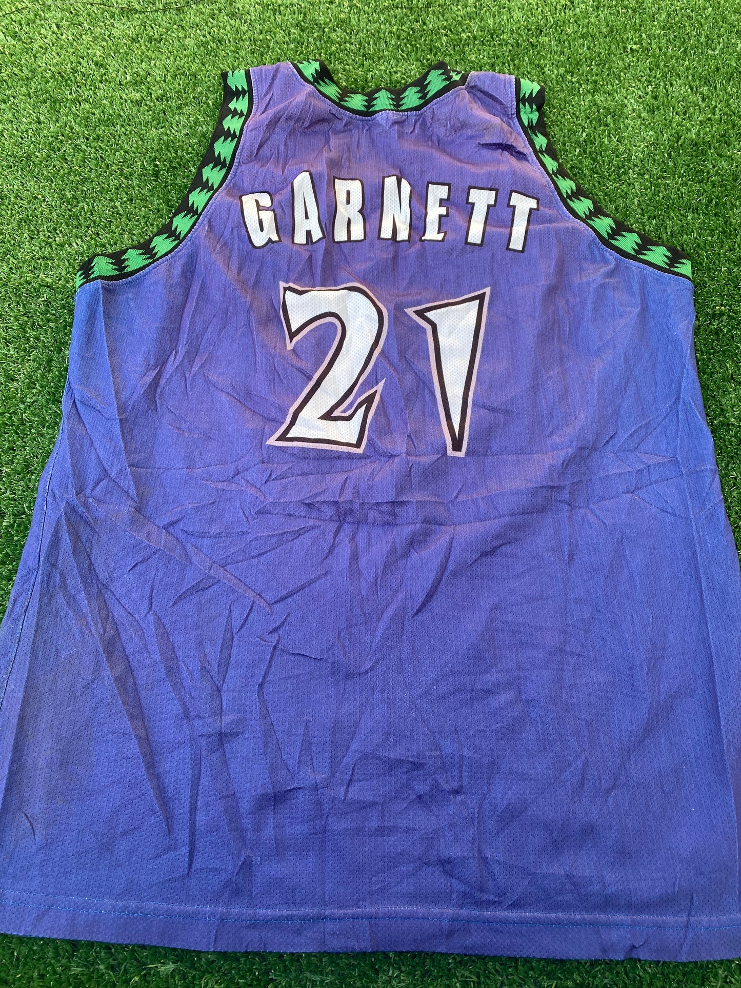 Minnesota Timberwolves NBA Basketball USA Large Mans Vintage Kevin Garnet no21 Champion Jersey