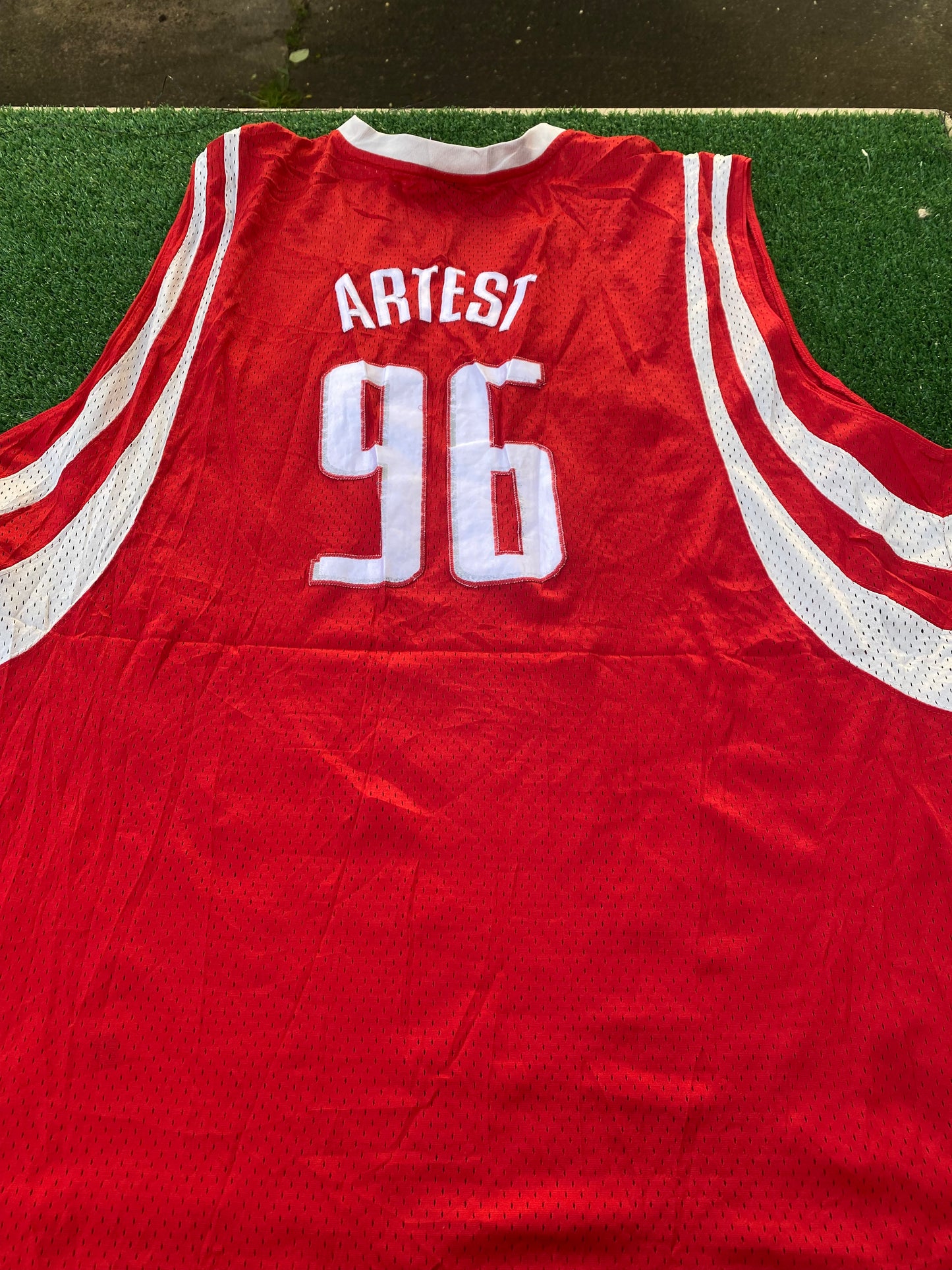 Houston Rockets NBA Basketball USA Big XXXXL 4XL Mans Ron Artest no96 Vintage Adidas Jersey