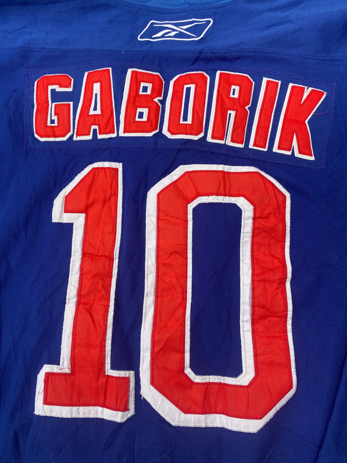 New York Rangers NHL Ice Hockey USA Large Mans no10 Gaborik Reebok Made Jersey