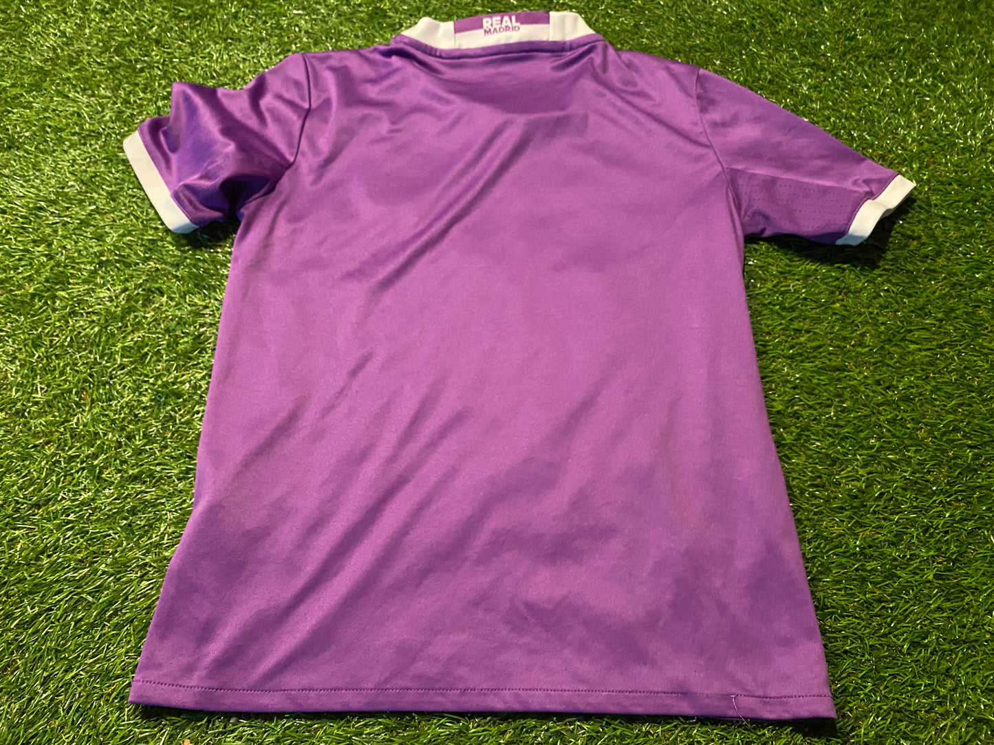 Real Madrid Spain Espan Spanish Soccer Football Medium Boys / Girls 9-10 Year Old Adidas Away Top