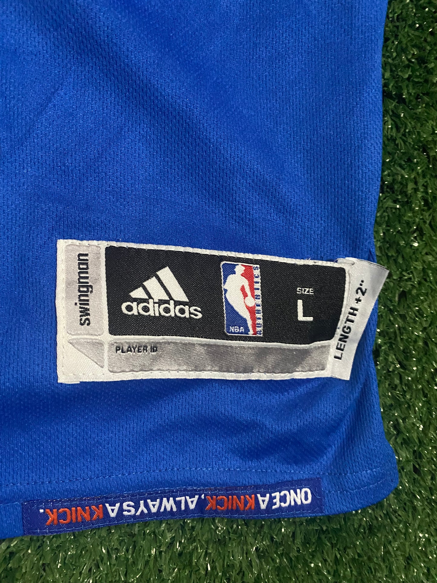 New York Knicks NBA Basketball USA Large Mans Porzingis no6 Adidas Made Jersey