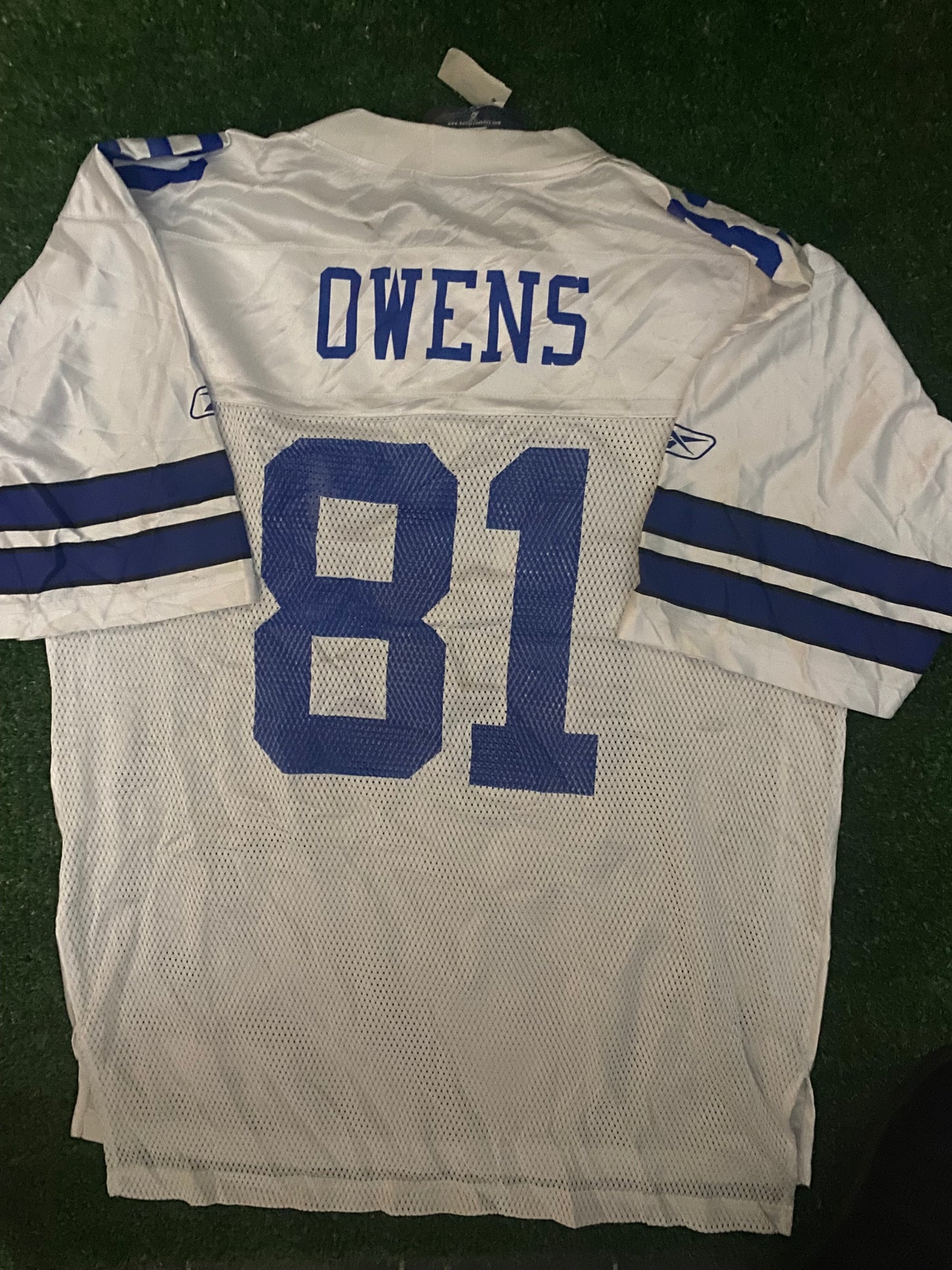 Dallas Cowboys NFL American Football USA Large Mans NEW BNWT Owen no81 Reebok Jersey