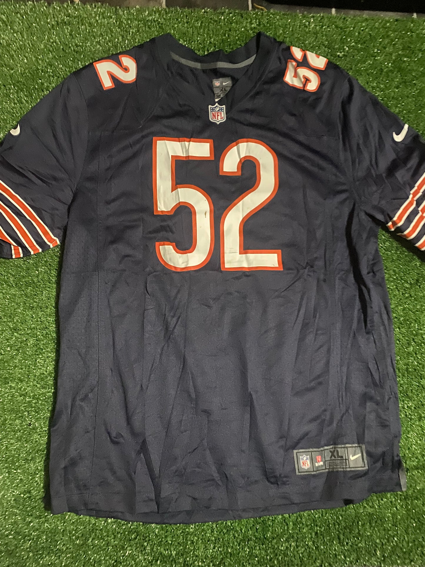Chicago Bears NFL American Football USA XL Extra Large Mans Mack no52 Nike Jersey