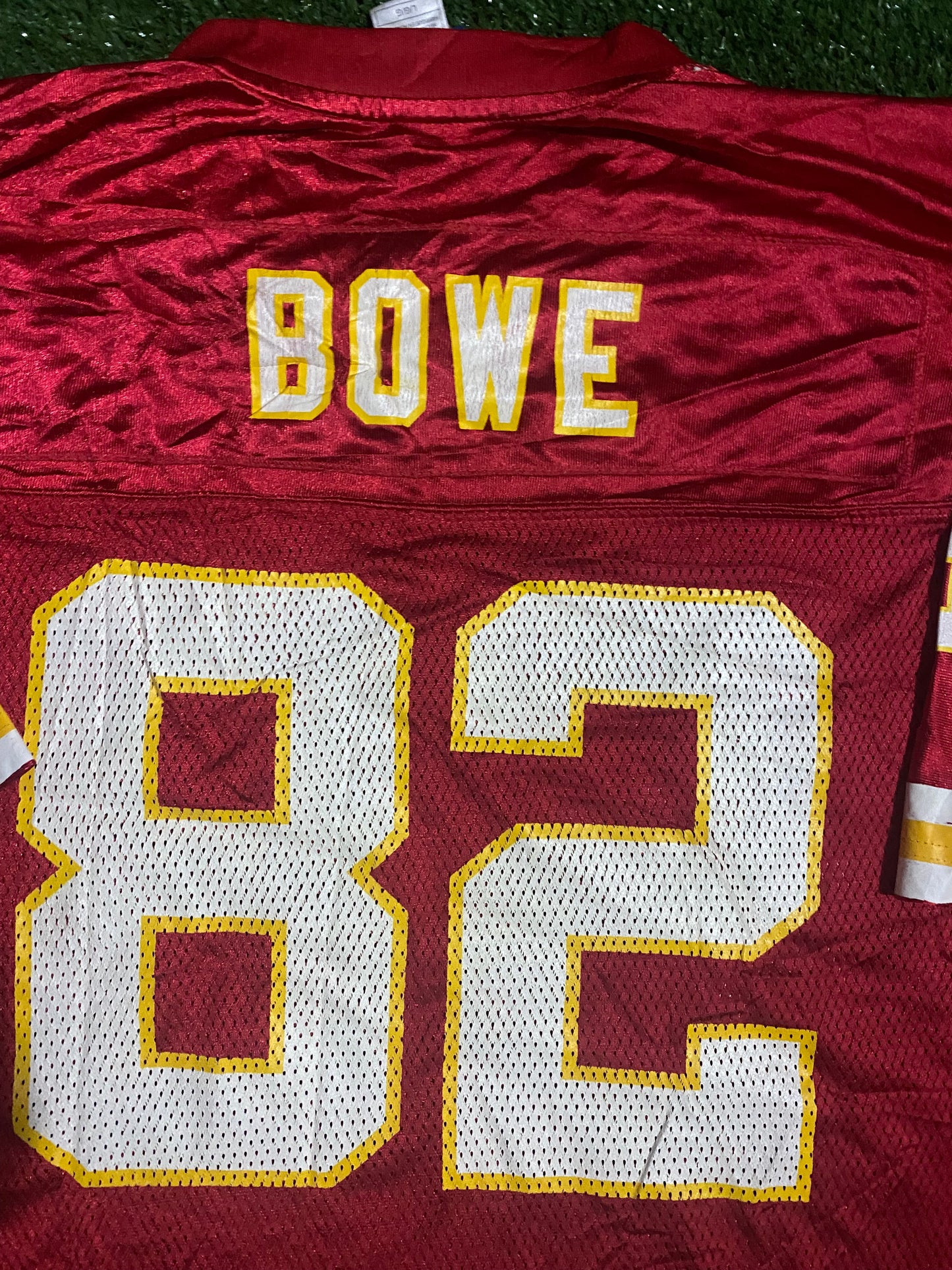 Kansas City Chiefs NFL American Football USA Large Mans Bowe no82 Vintage Reebok Jersey