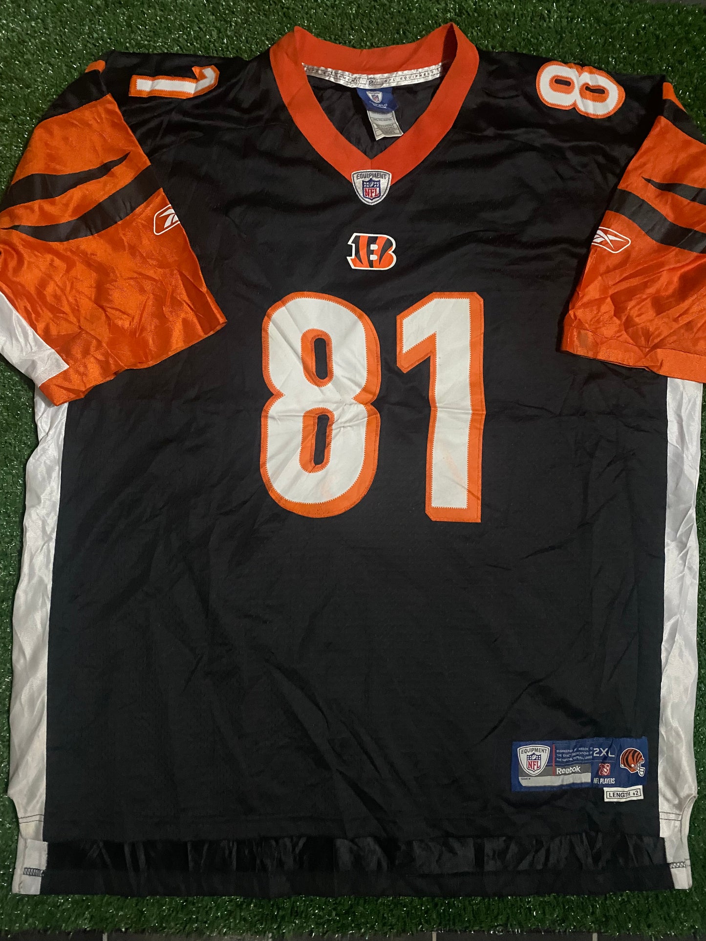 Bengal Tigers NFL American Football Big XXL 2XL Mans Owens no81 Reebok Jersey