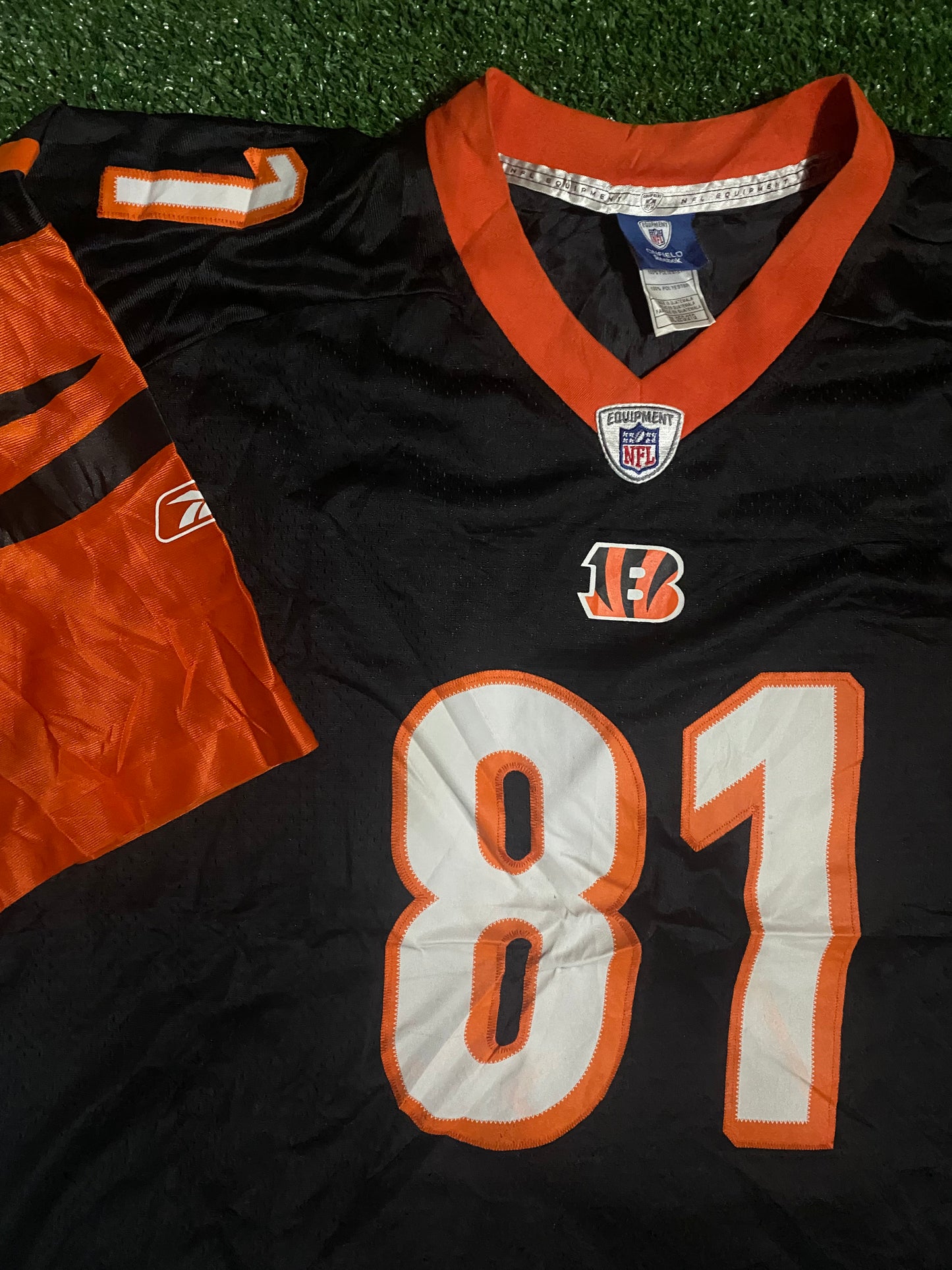 Bengal Tigers NFL American Football Big XXL 2XL Mans Owens no81 Reebok Jersey
