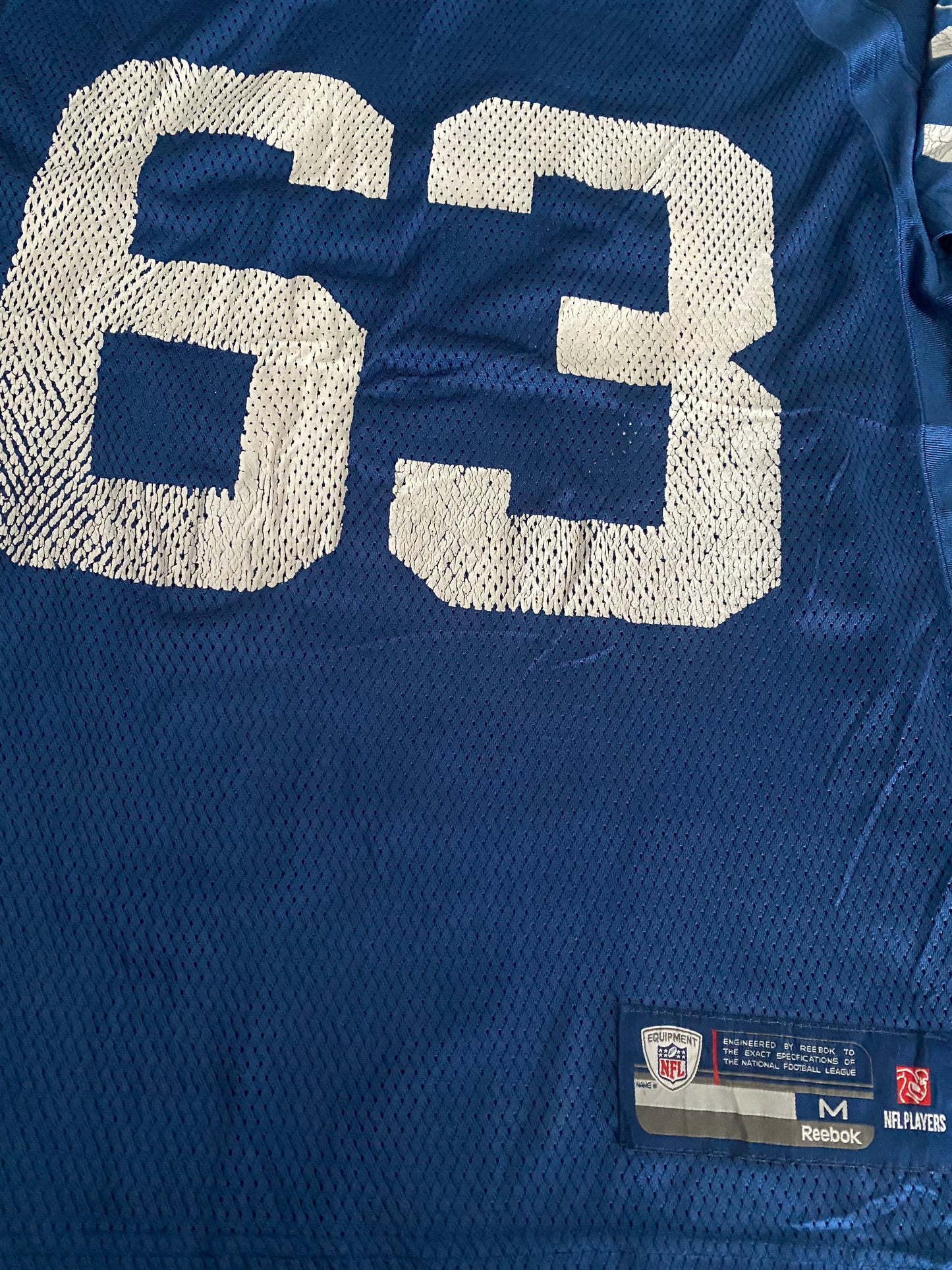 Indianapolis Colts NFL American Football USA Medium Mans Saturday no63 Reebok Jersey