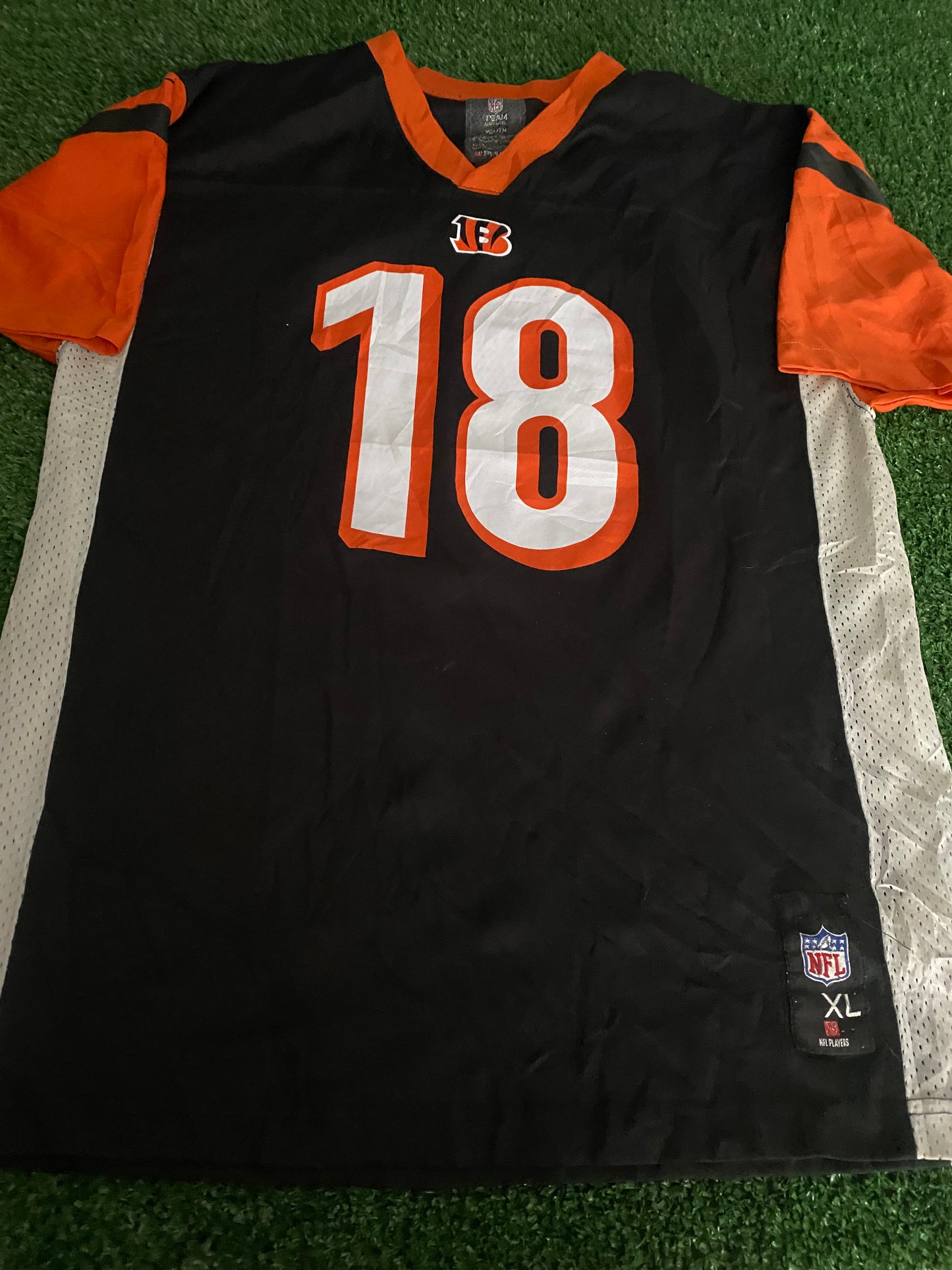 Cincinnatti Bengals NFL American Football USA Youths / Small mans Green no18 Jersey