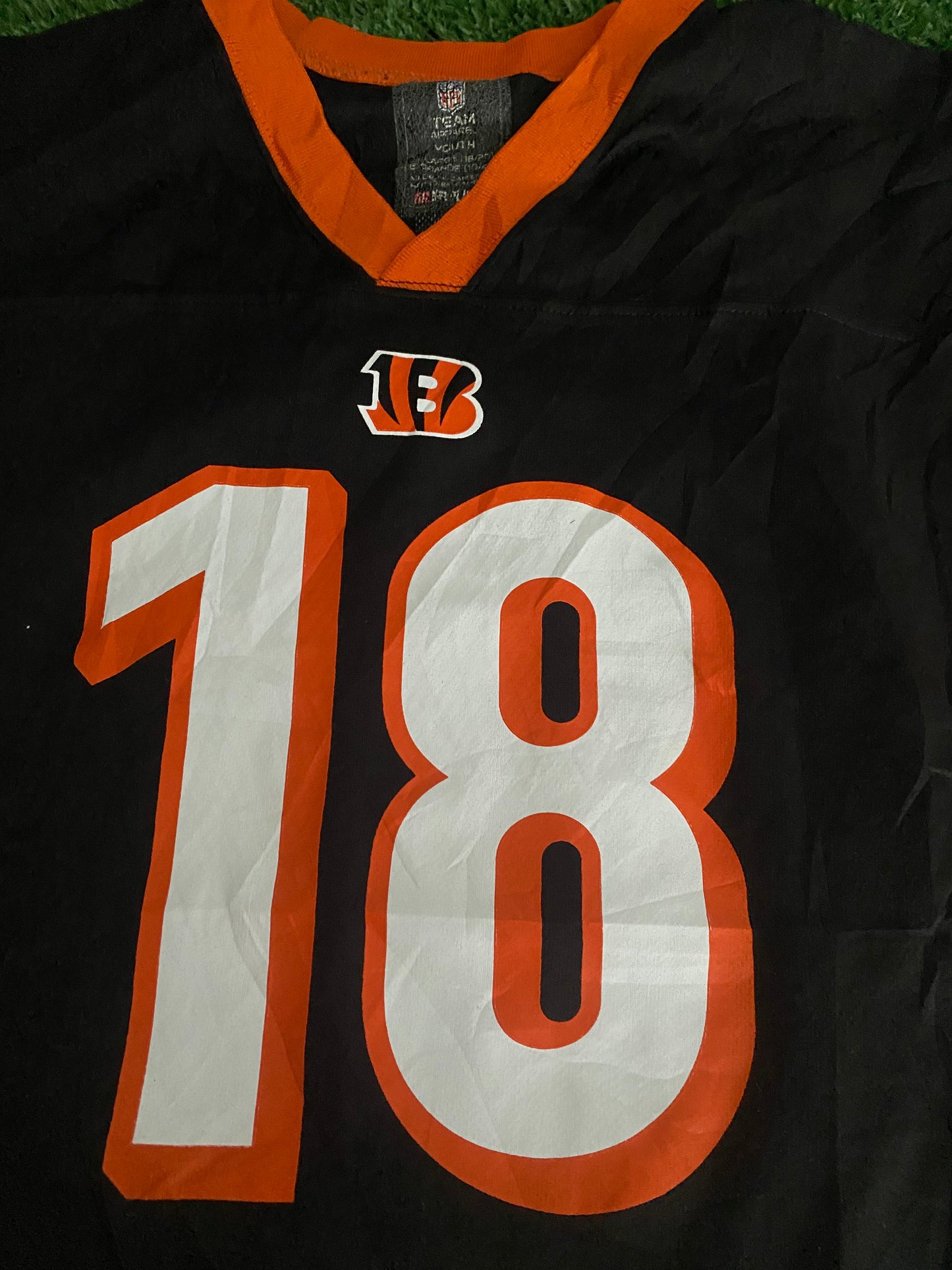 Cincinnatti Bengals NFL American Football USA Youths / Small mans Green no18 Jersey