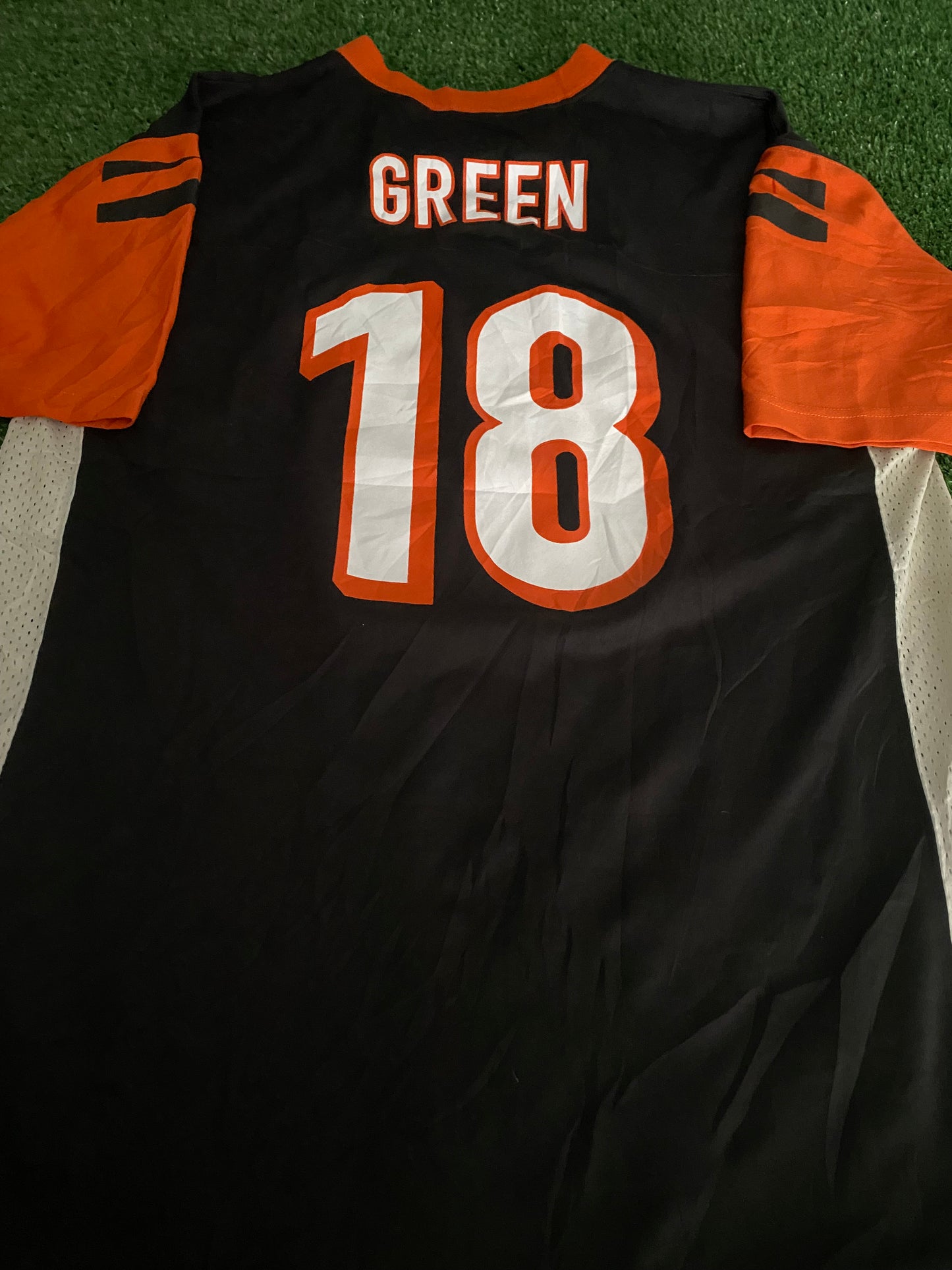 Cincinnatti Bengals NFL American Football USA Youths / Small mans Green no18 Jersey