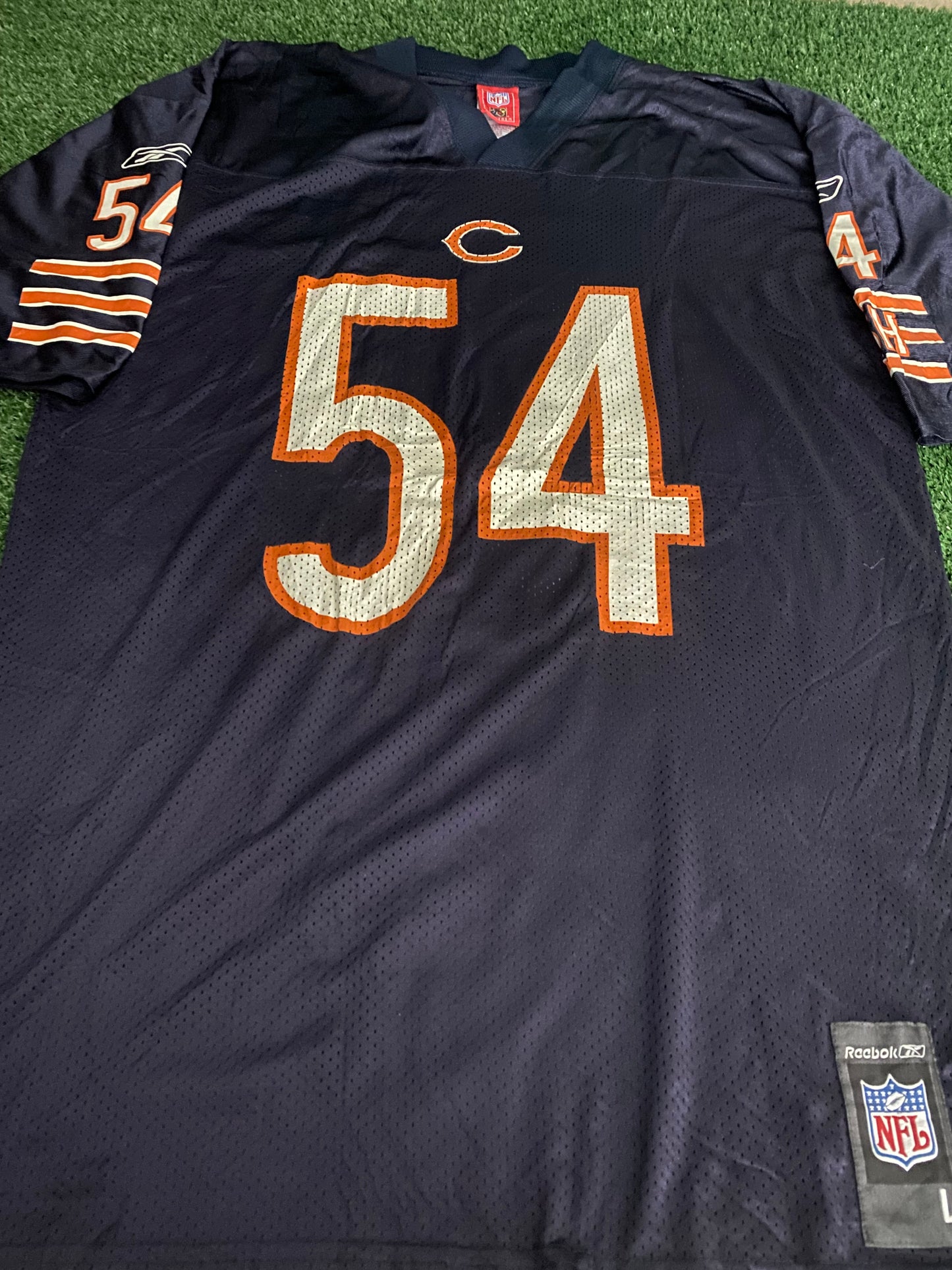 Chicago Bears NFL American Football USA Large Mans Urlacher no54 Reebok Made Jersey