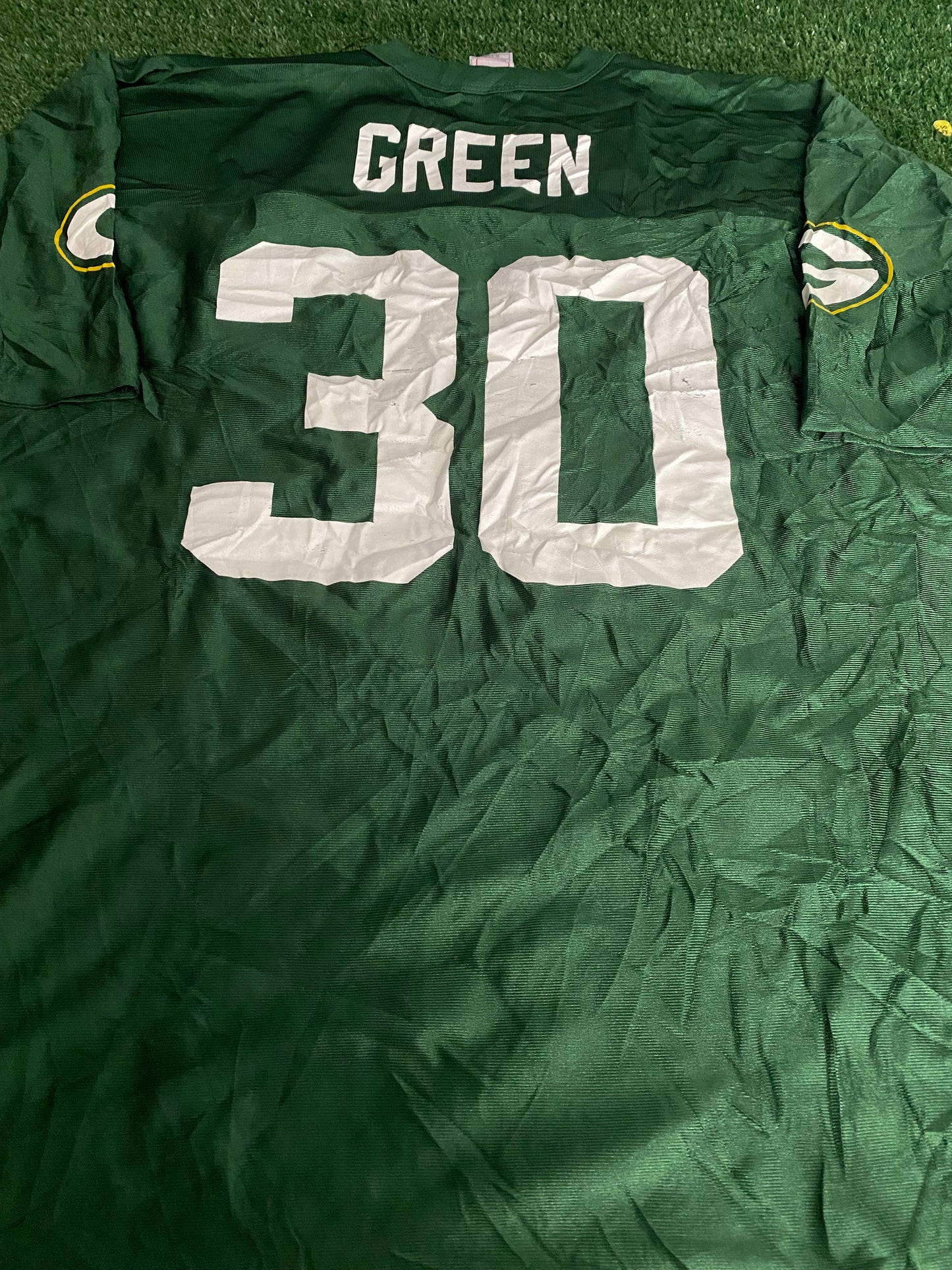 Green Bay Packers NFL American Football USA Green no30 XL Extra Large Mans Jersey