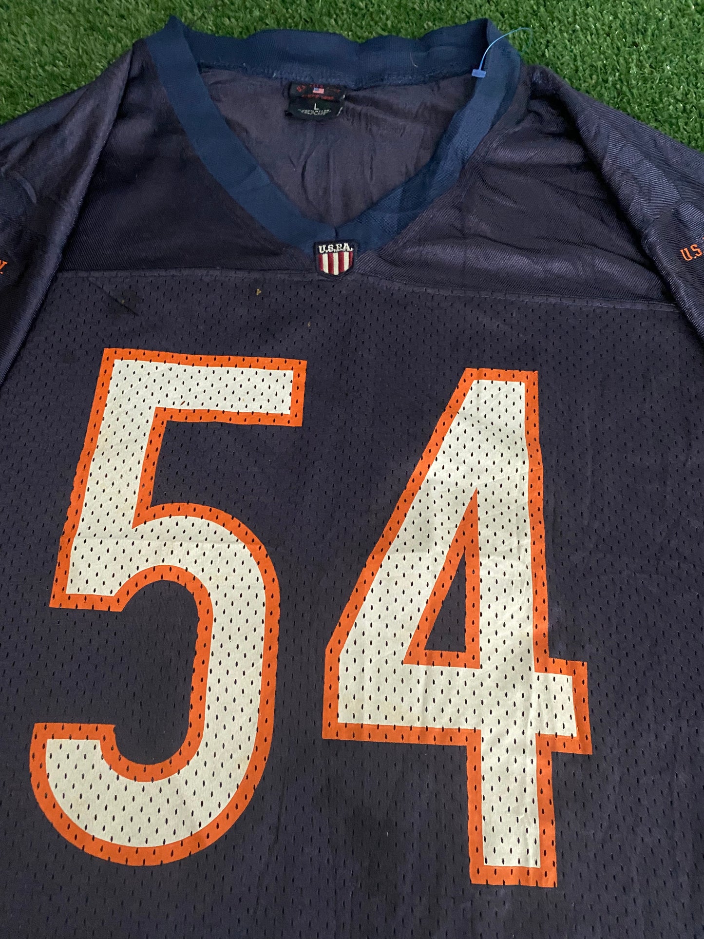 Chicago Bears NFL American Football USA Large Mans US Polo Association Made Jersey