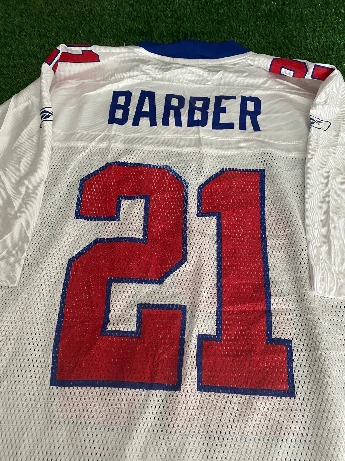 NY New York Giants NFL American Football USA Medium Mans Barber no21 Reebok Jersey