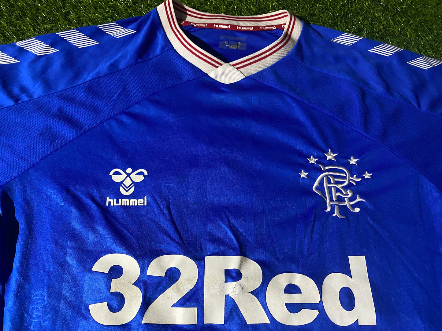 Glasgow Rangers Scotland Football Medium Mans Hummel Made Home Jersey