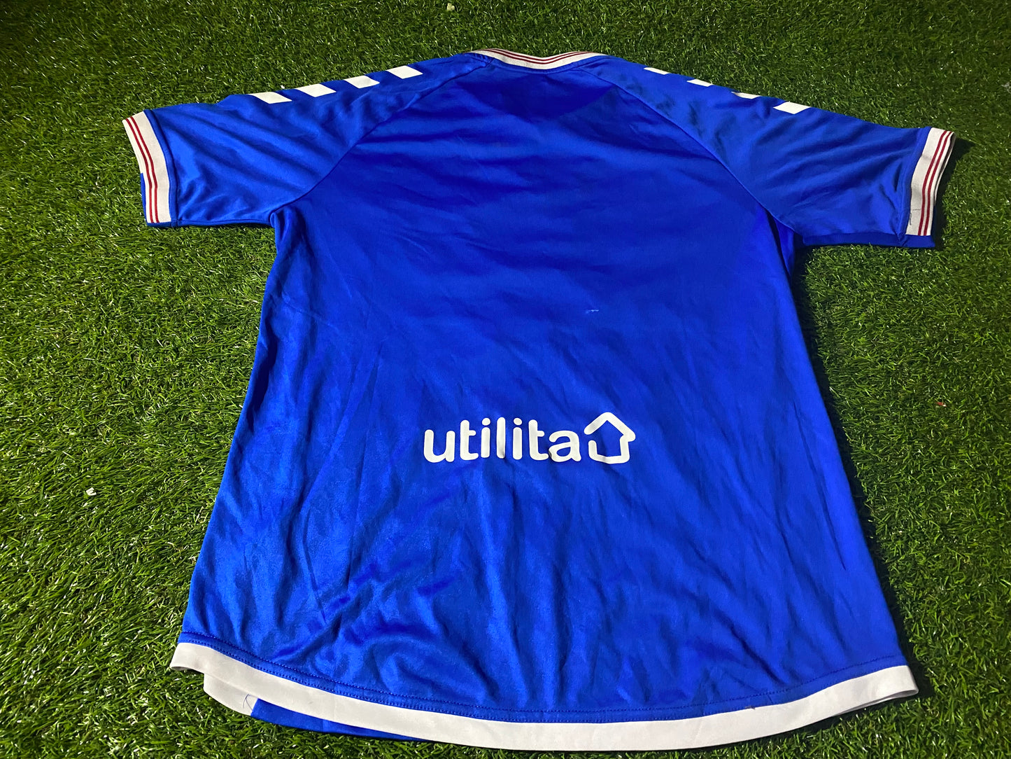 Glasgow Rangers Scotland Football Medium Mans Hummel Made Home Jersey