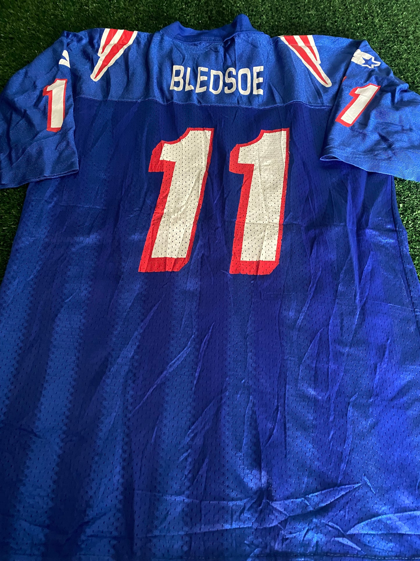 New England Patriots USA NFL American Football Rare Youths / XS Mans Bledscoe no11 Starter Jersey