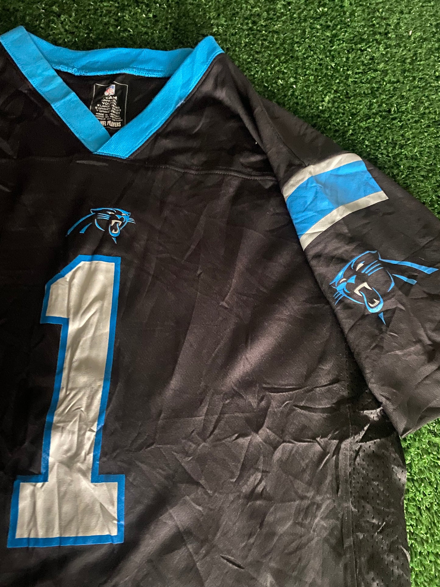 Carolina Panthers USA NFL American Football Youths / Small mans Newton no1 Jersey
