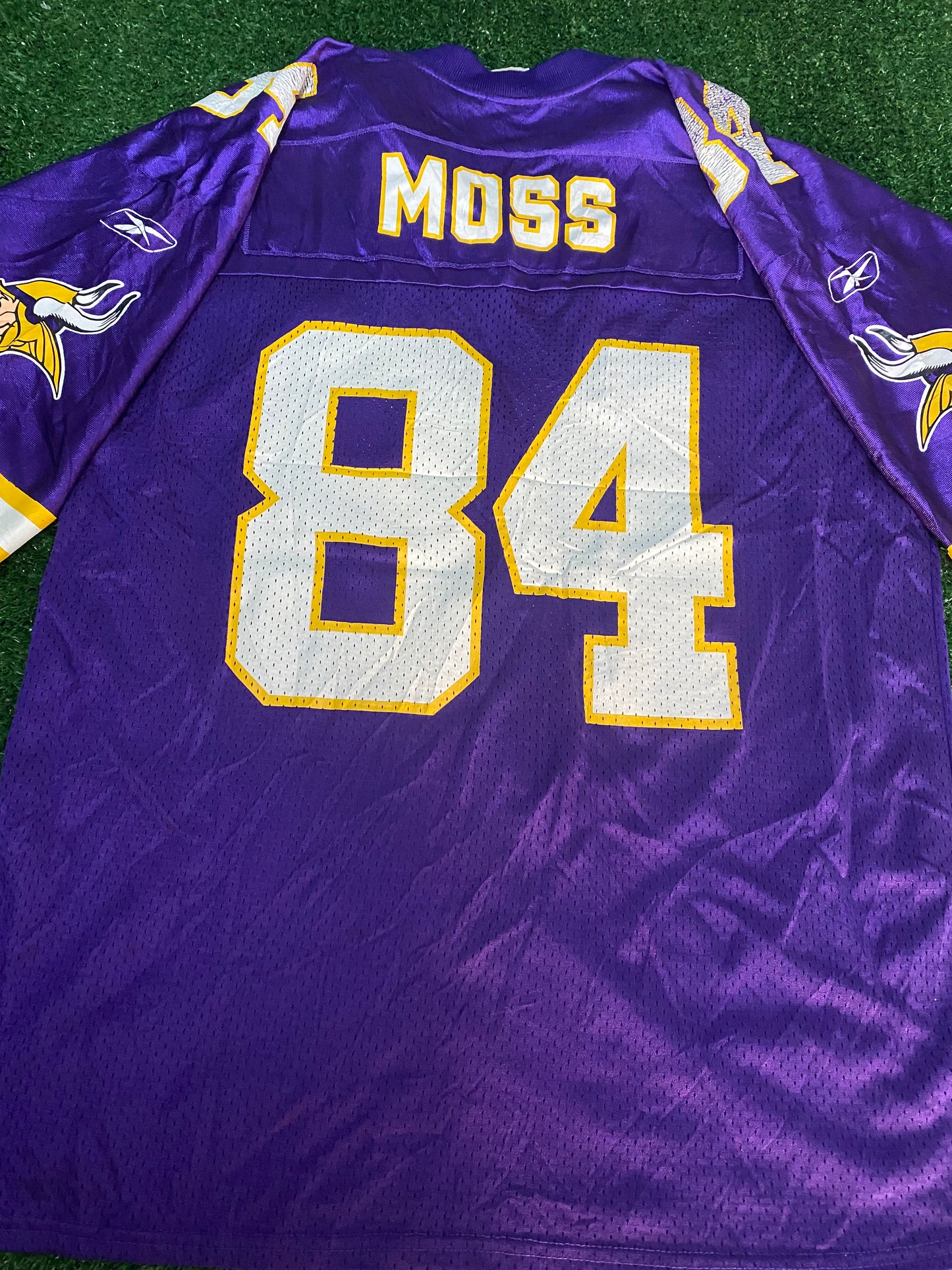 Minnesota Vikings USA NFL American Football Large Mans Moss no84 Vintage Reebok Jersey
