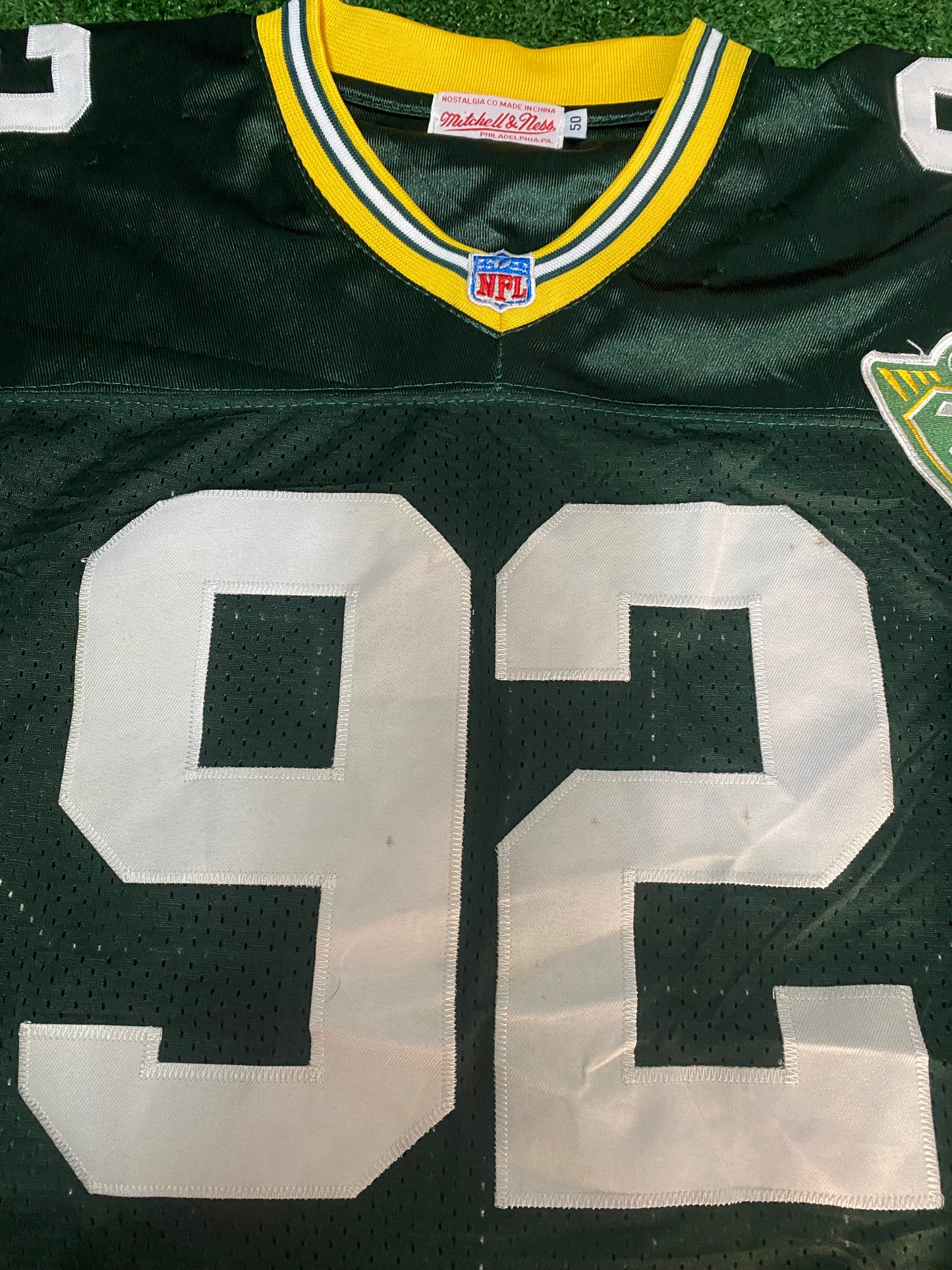 Green Bay Packers USA NFL American Football Large Mans 1993 Rare Vintage White no92 Jersey