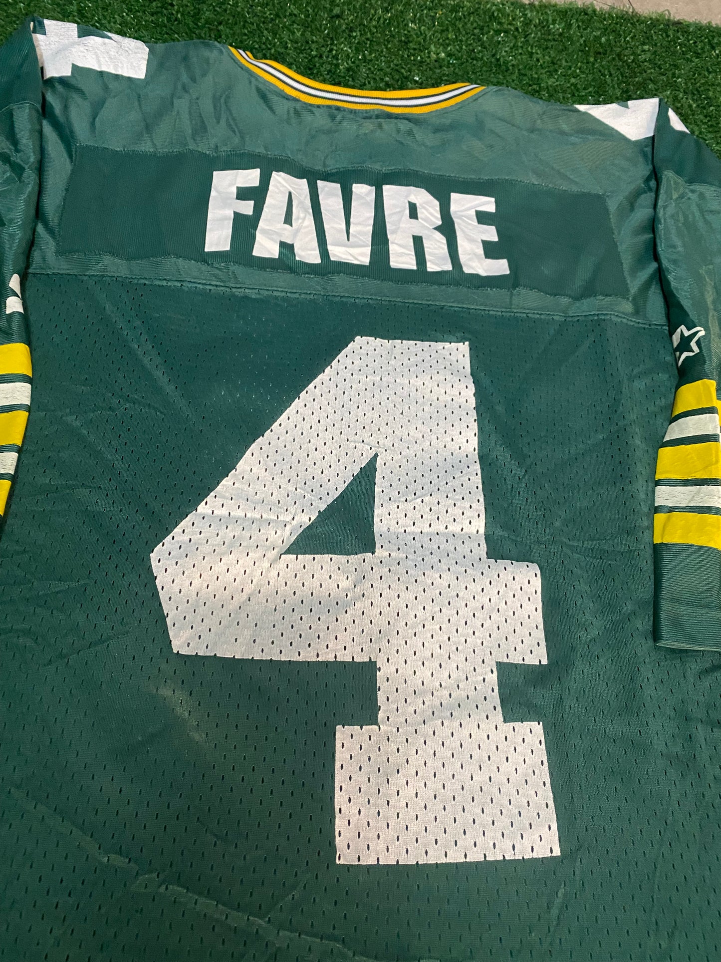 Green Bay Packers USA NFL American Football XXL 2XL Mans Favre no4 Vintage Starter Jersey