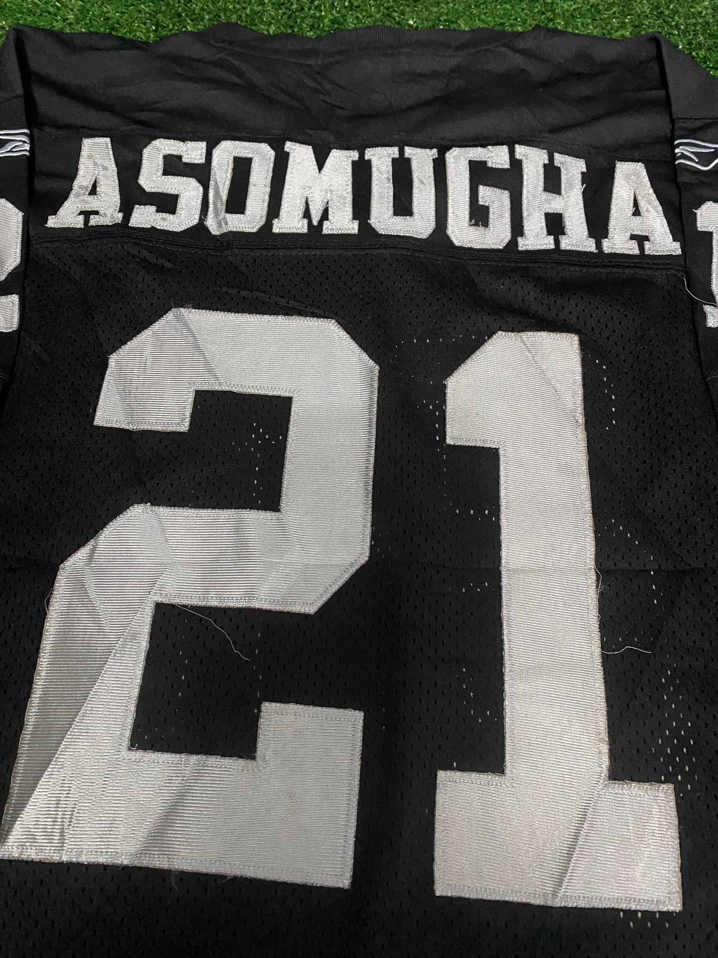 Philadelphia Eagles American Football USA Large Mans Rare Stitched 50 Year Asomugh no21 Jersey