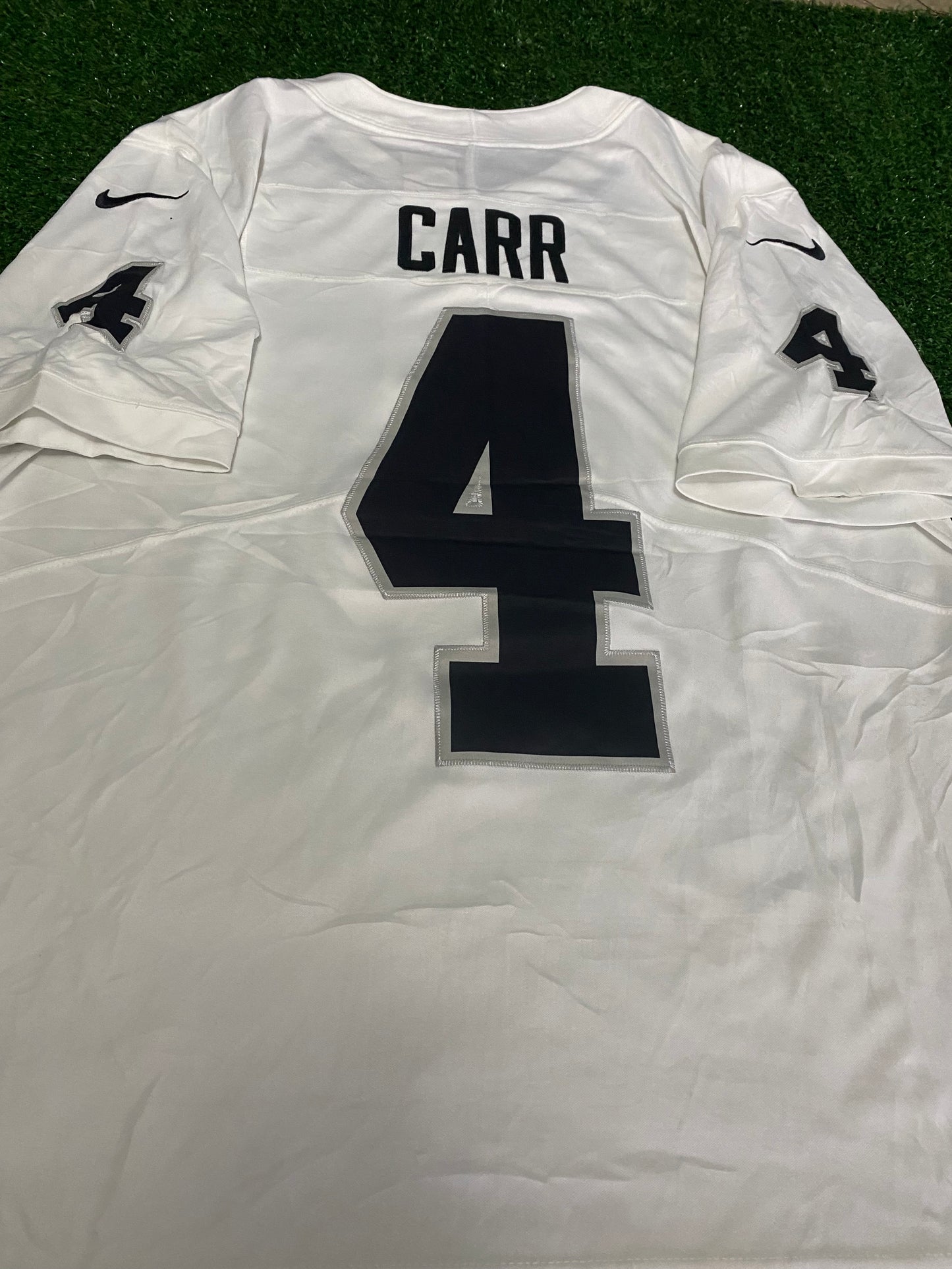 Las Vegas Raiders NFL American Football USA Large Mans Nike Made Carr No4 Nike Jersey