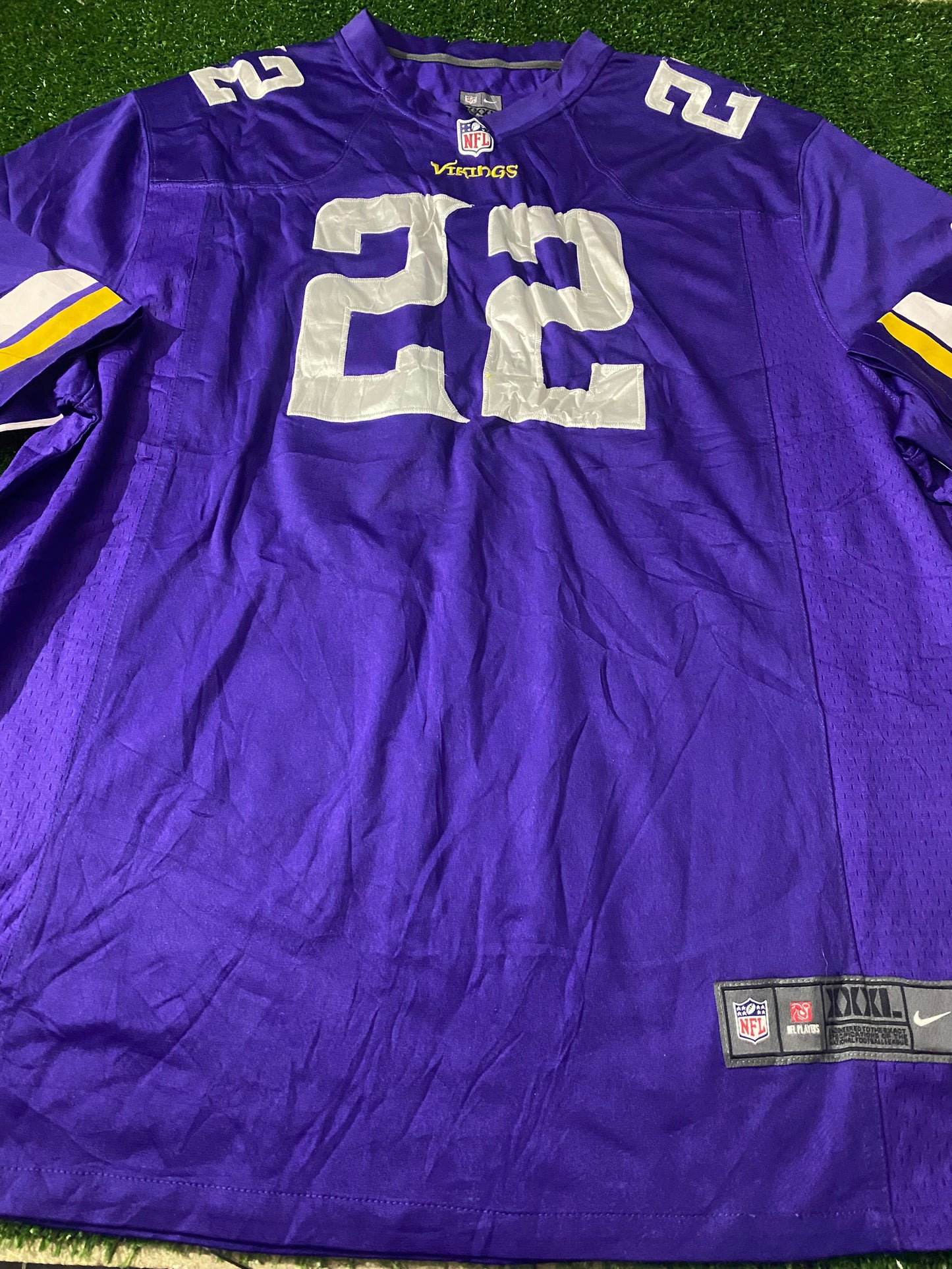 Minnesota Vikings USA NFL American Football Big XXXL 3XL Mans Smith no22 Nike Jersey
