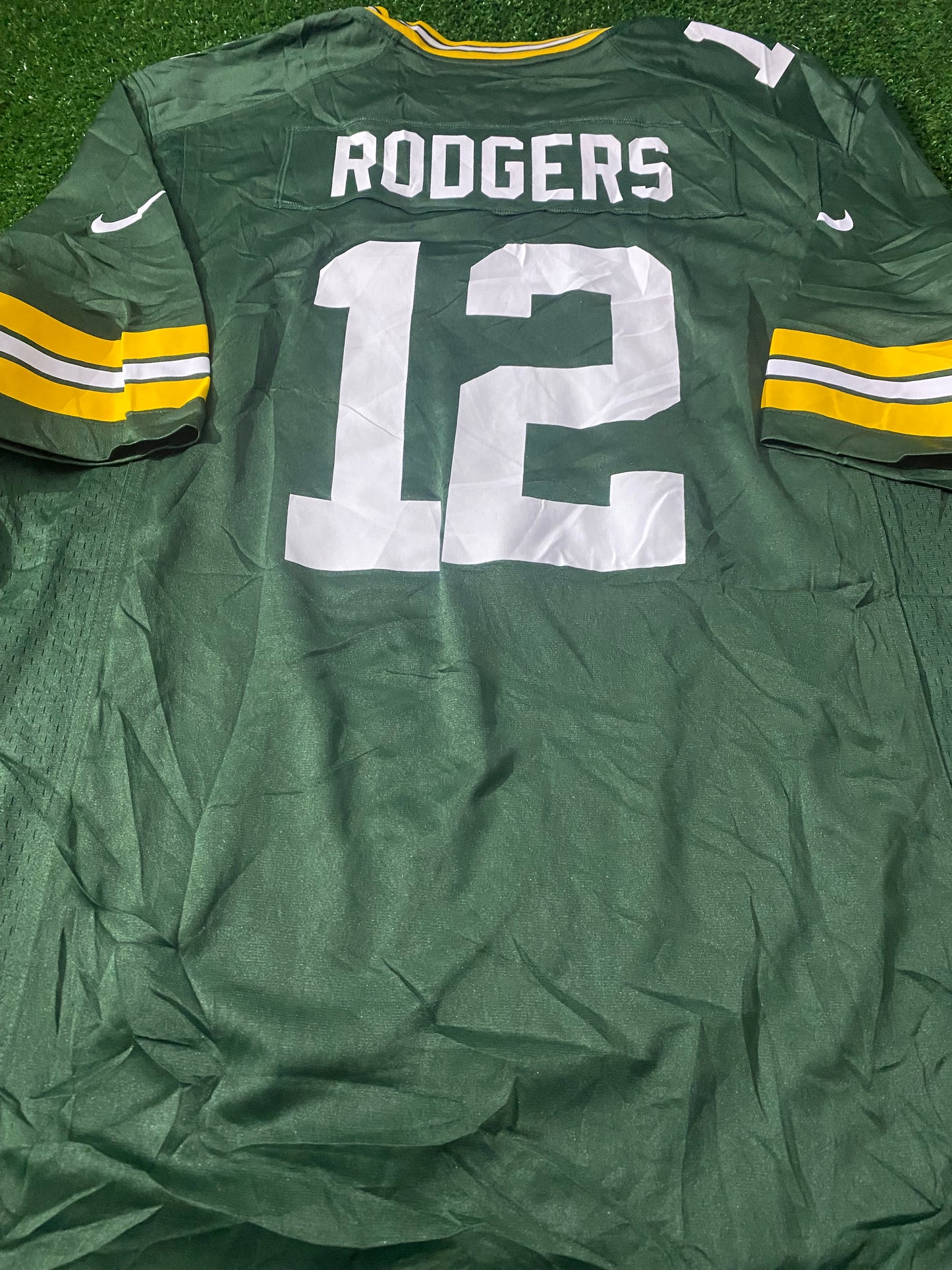 Green Bay Packers NFL American Football USA XXL 2XL Mans Rodgers no12 Nike Jersey