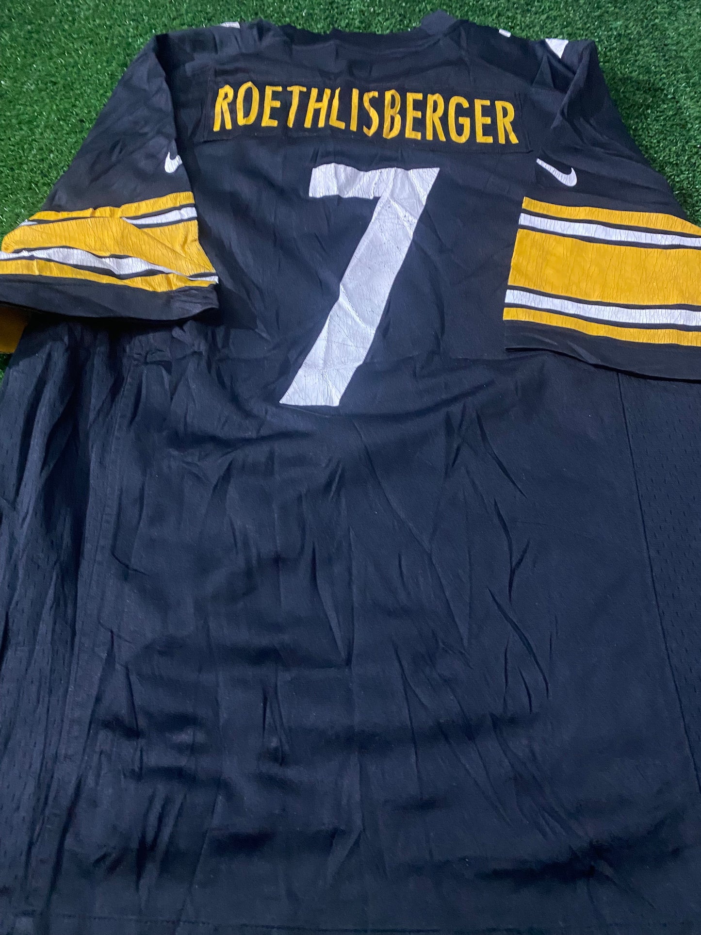 Pittsburgh Steelers USA NFL American Football XL Extra Large Mans Roethlisberger no7 Jersey