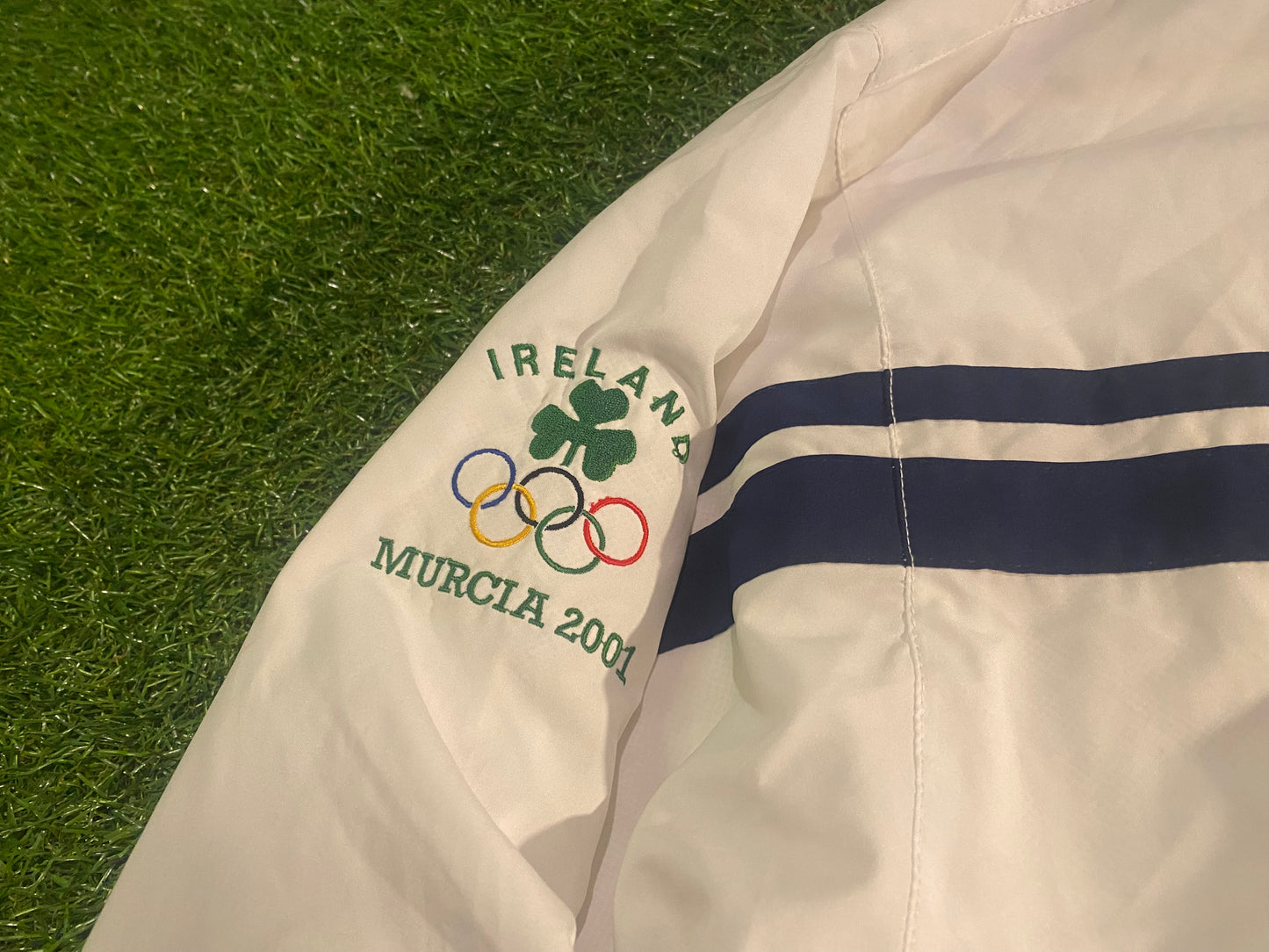 Murcia Spain 2001 Youths Olympics Rare Vintage Adidas Large Mans Breathable Lined Jacket