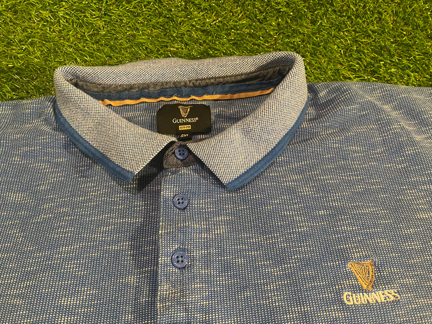 Guinness Irish Sports Type Big Massive XXXXL 4XL mans Polo Jersey