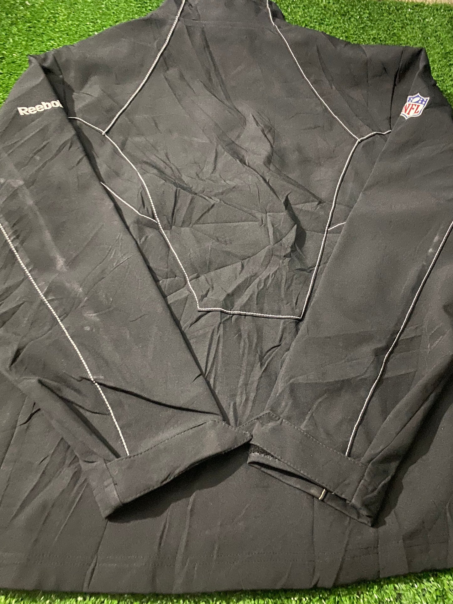 Baltimore Ravens NFL American Football USA Large mans Reebok On Field Made Zip Up jacket