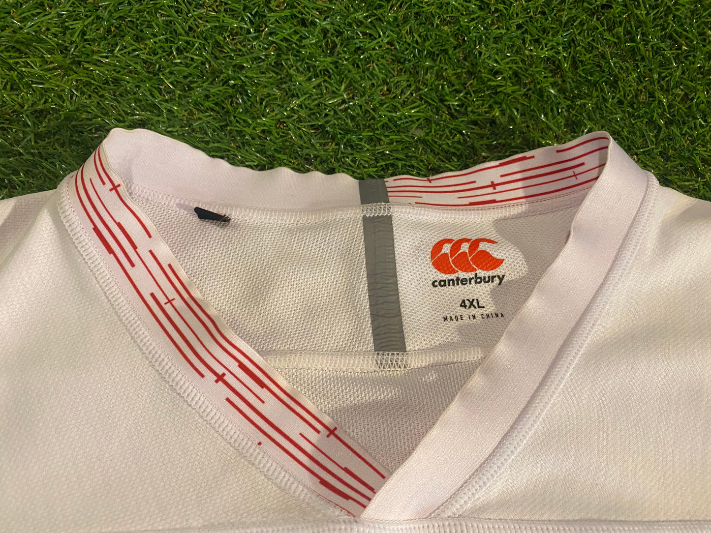 England English Rugby Union Football Big XXXL 3XL Mans CCC Home Jersey