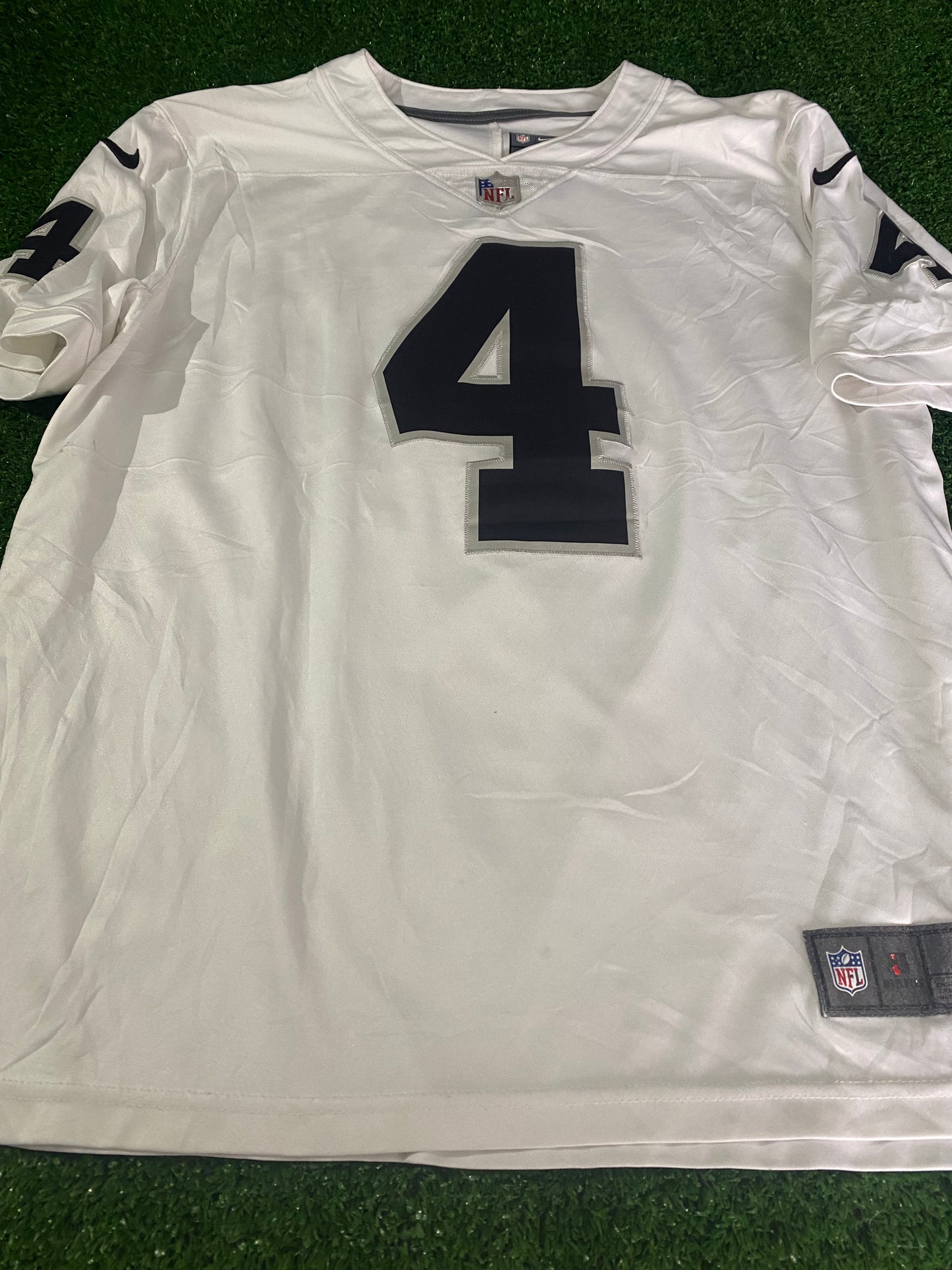 Las Vegas RaidersNFL American Football USA Large Mans Carr no4 Nike Made Jersey