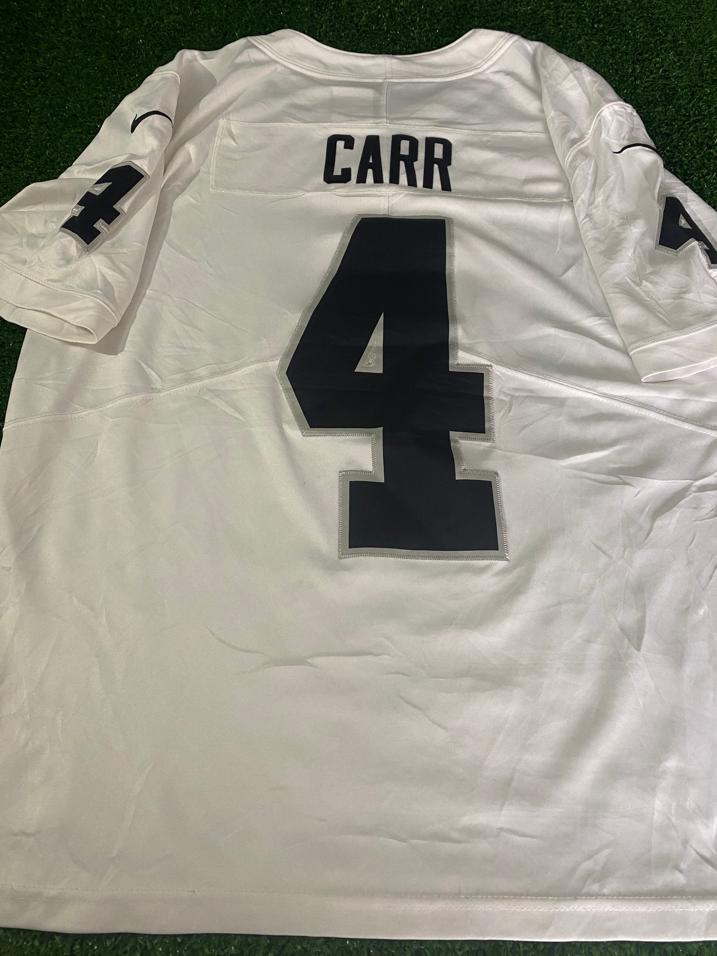 Las Vegas RaidersNFL American Football USA Large Mans Carr no4 Nike Made Jersey