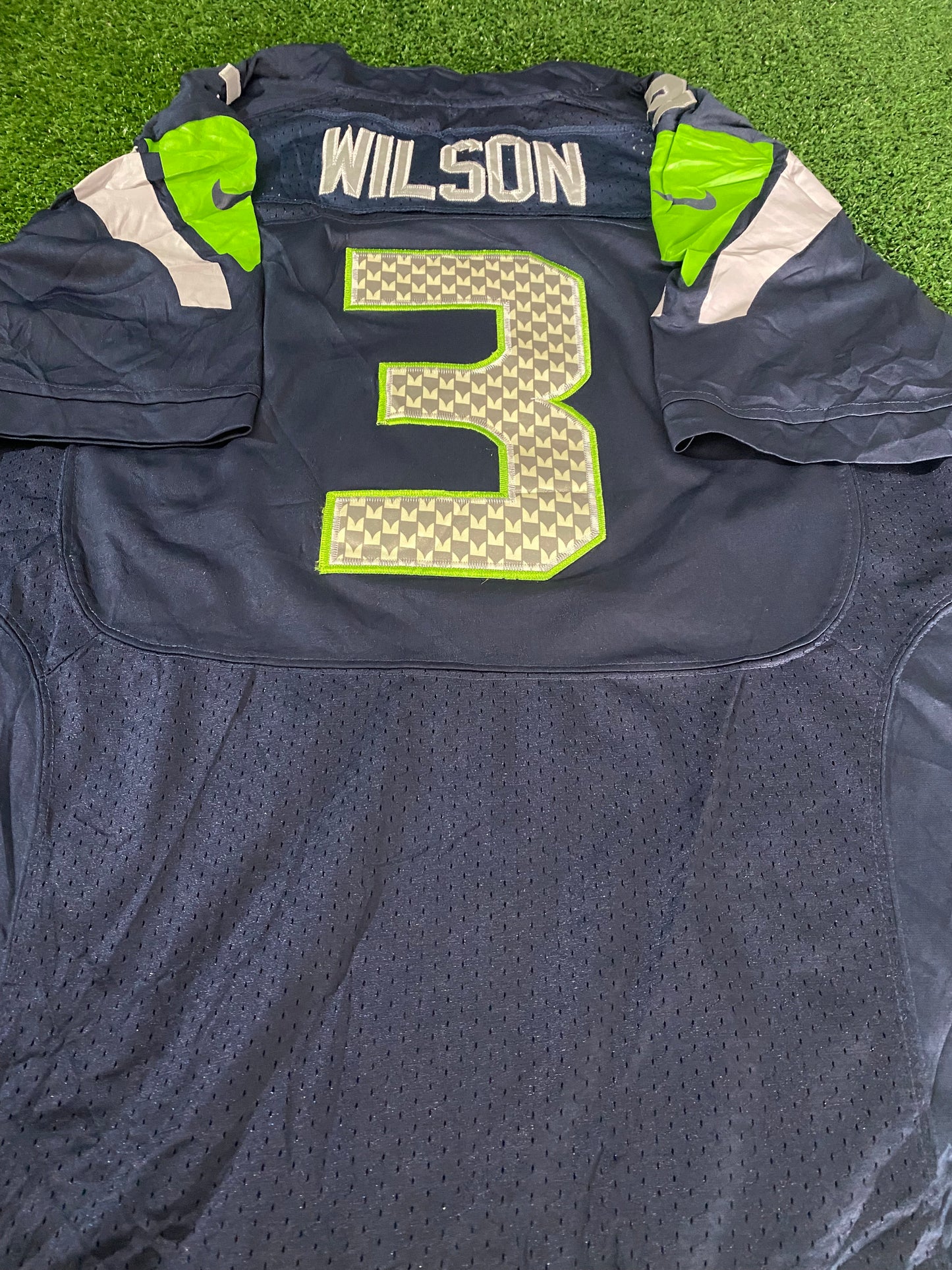 Seattle Seahawks USA NFL American Football Large mans Wilson no3 Nike made Jersey