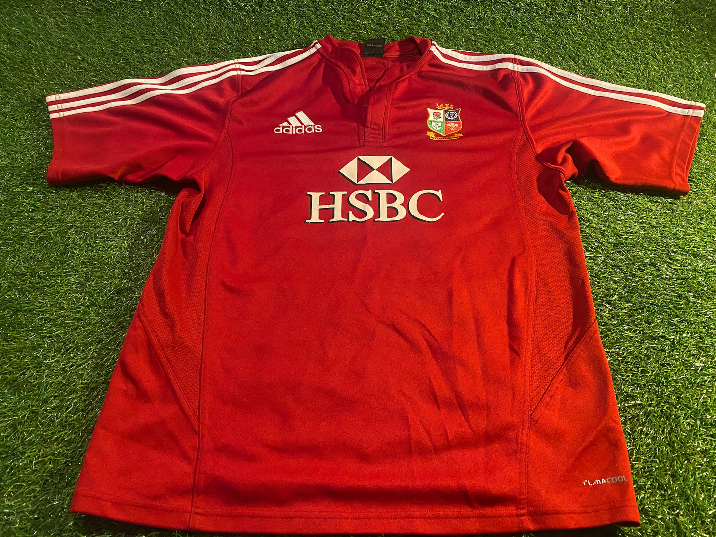 British & Irish Lions Rugby Union Football Large Mans 2009 Adidas Tour of South Africa Jersey