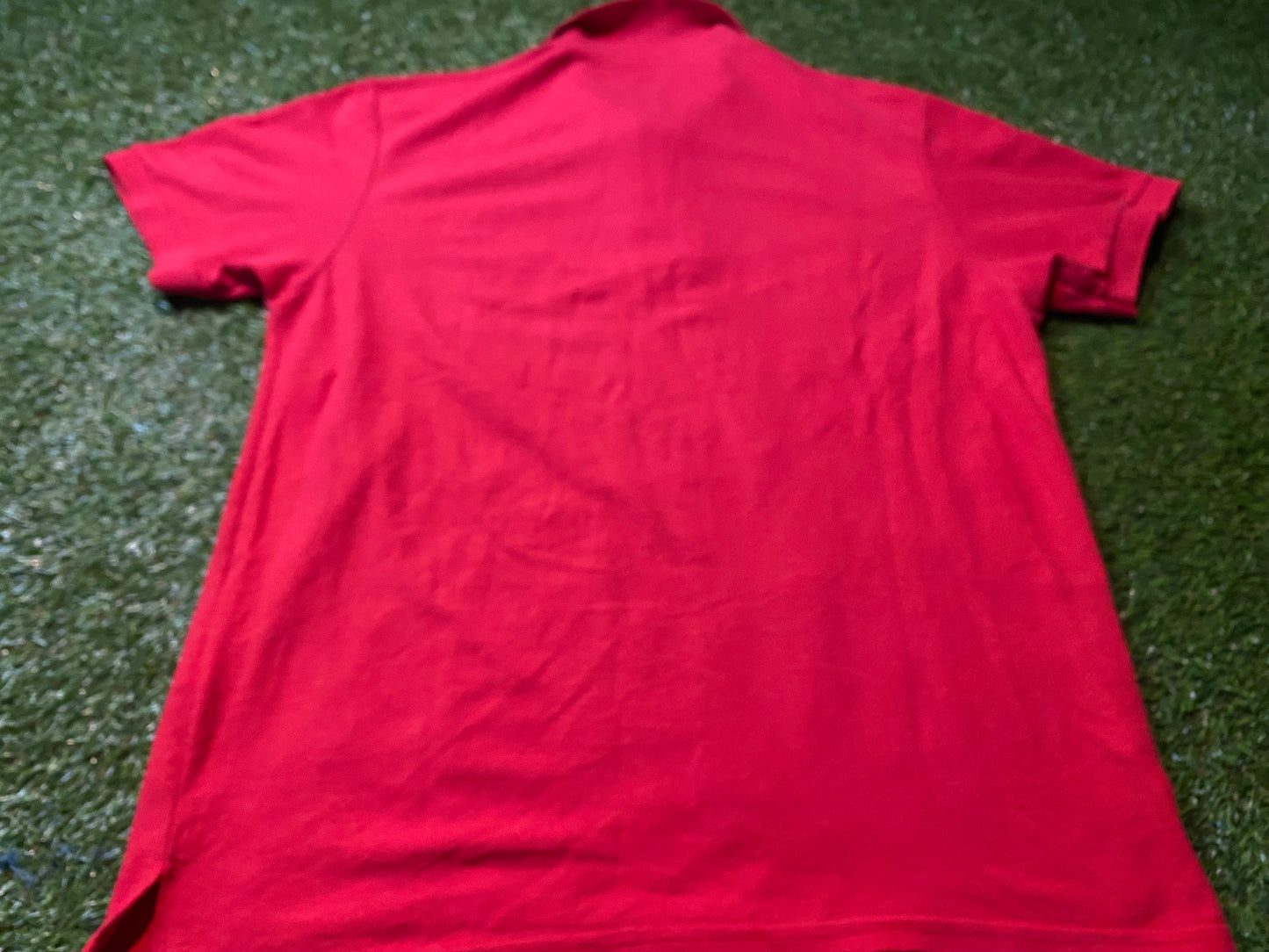 Liverpool England Football Soccer Medium Mans Red Polo Jersey