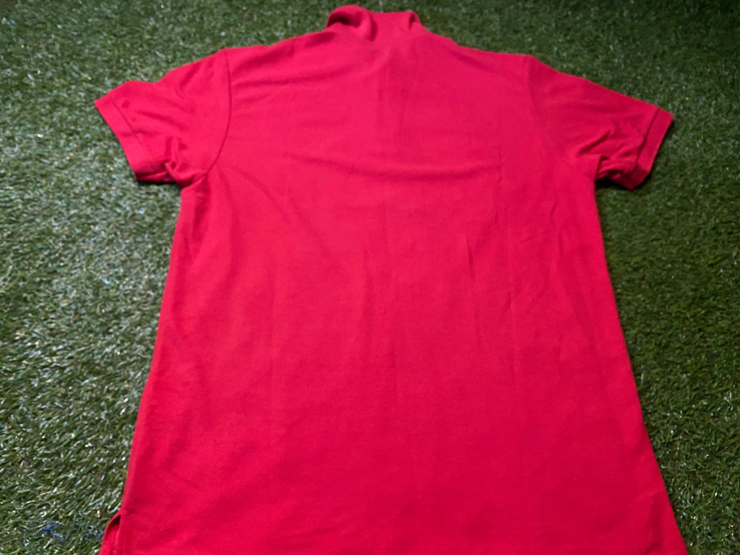 Liverpool England Football Soccer Medium Mans Red Polo Jersey