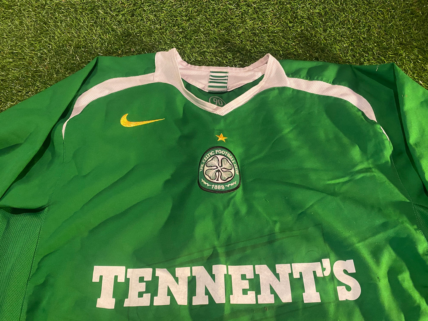 Celtic FC Scotland Scottish Soccer Football large mans 2005 Nike Away Jersey