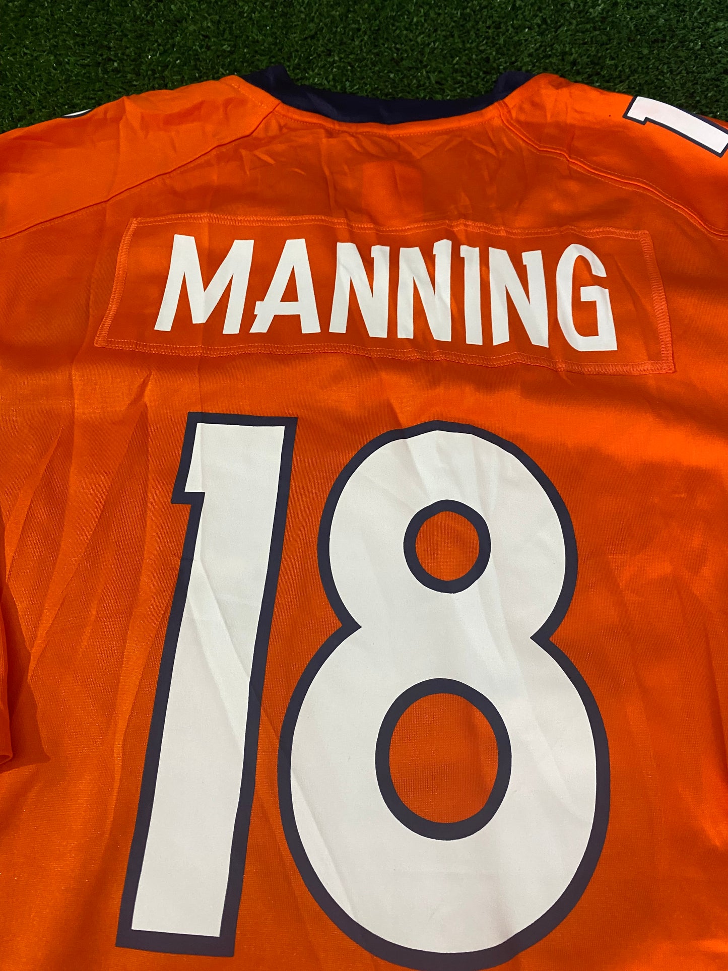 Denver Broncos USA NFL American Football XL Extra Large Mans Manning no18 Nike Jersey