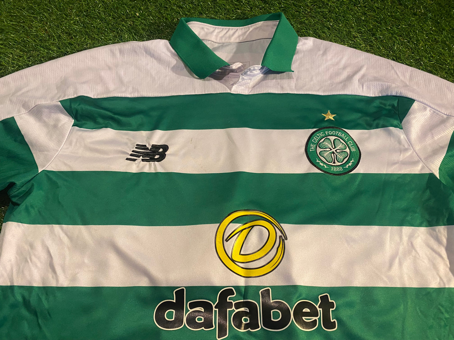 Celtic FC Scotland Scottish Soccer Football Large Mans Scott Brown no8 Home Jersey