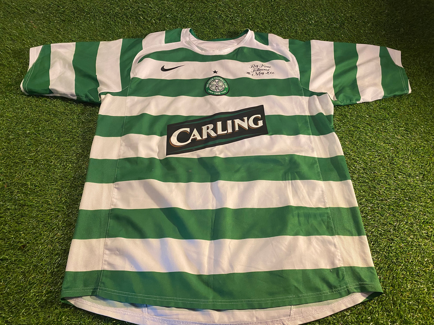 Celtic FC v Manchester United Football Large Mans Roy Keane no16 2006 Nike Home Jersey