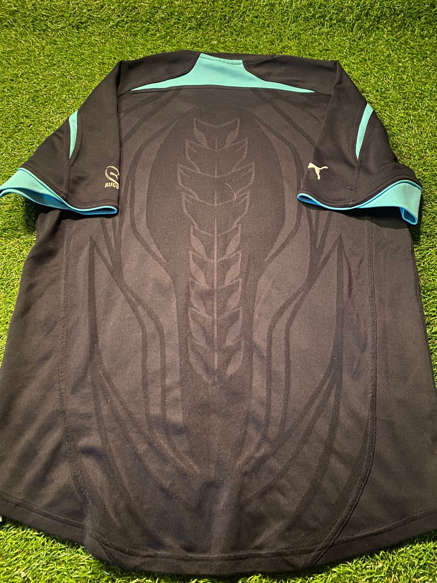 Ireland IRFU Eire Irish Rugby Union Football Large Mans Puma Made Training Stretch Jersey